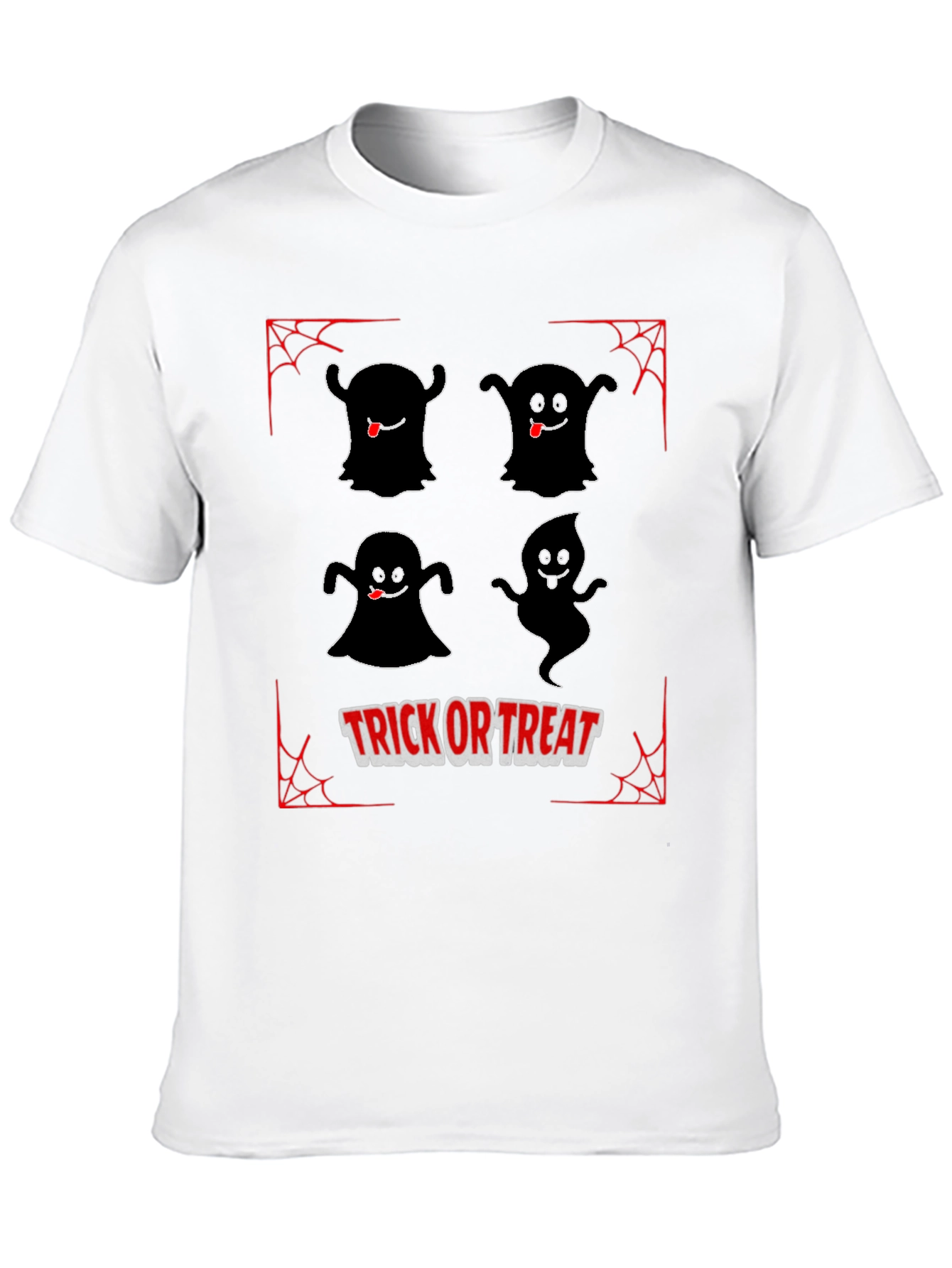 Halloween Trick or Treat Ghost Graphic T-Shirt