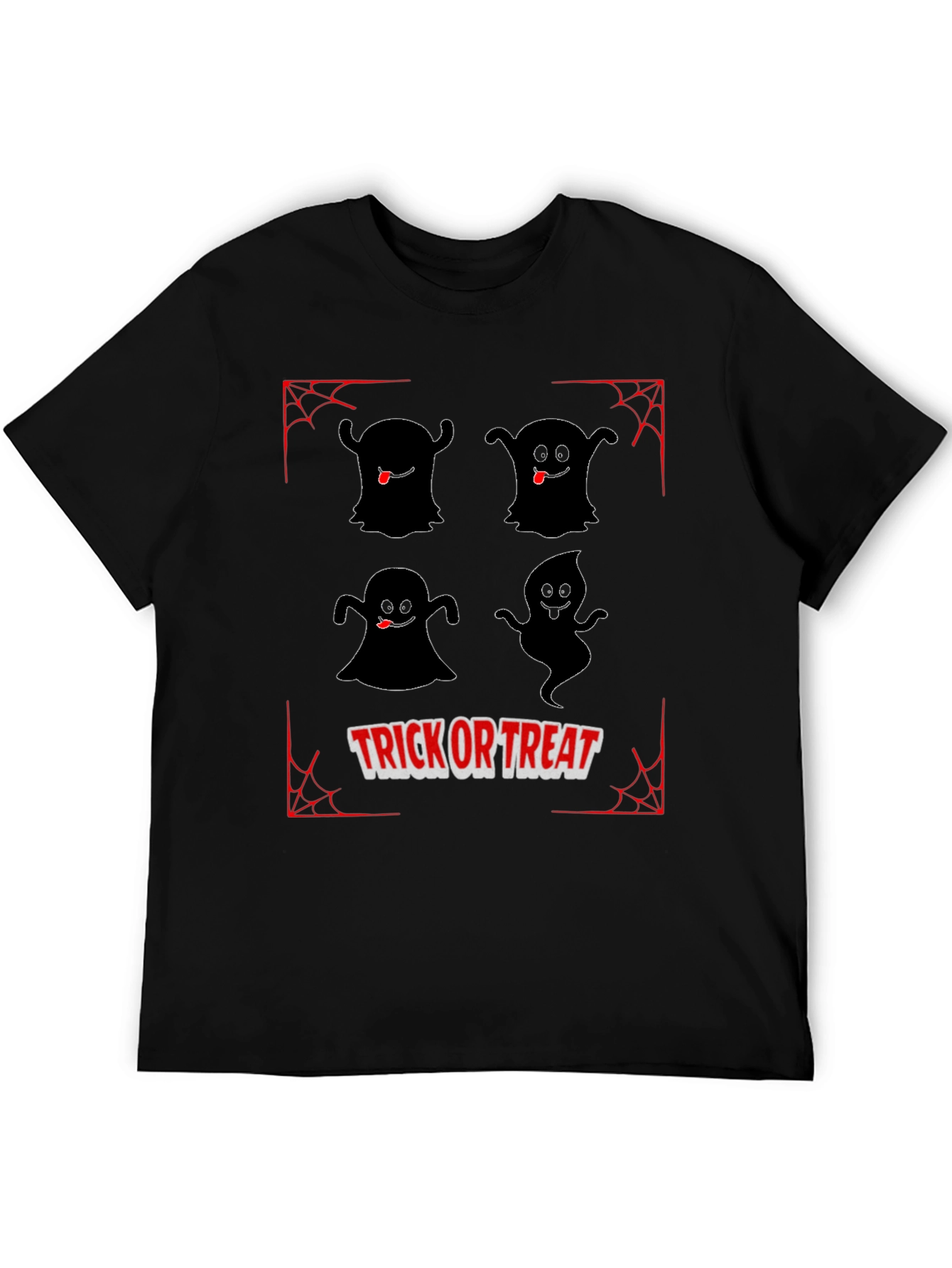 Halloween Trick or Treat Ghost Graphic T-Shirt