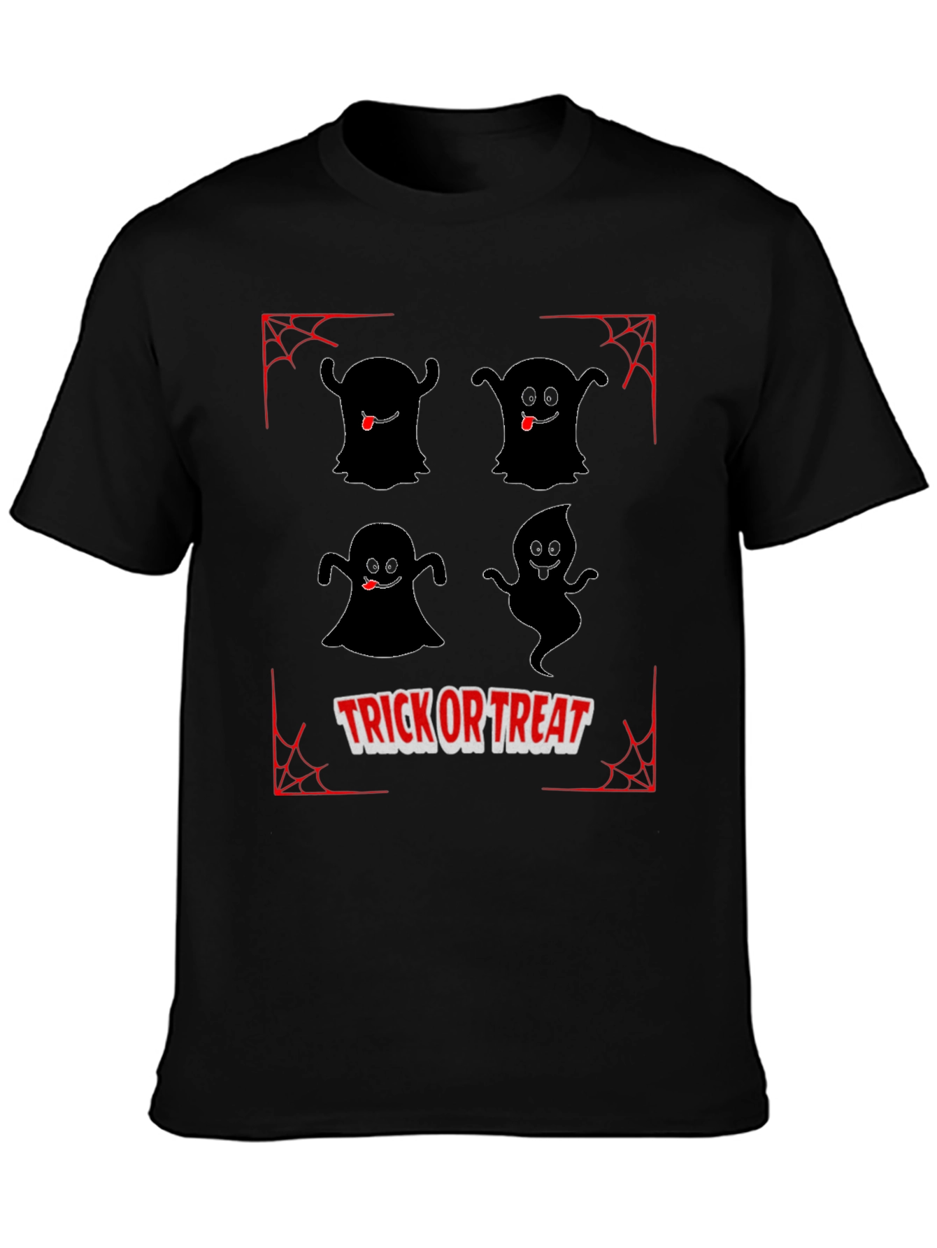 Halloween Trick or Treat Ghost Graphic T-Shirt