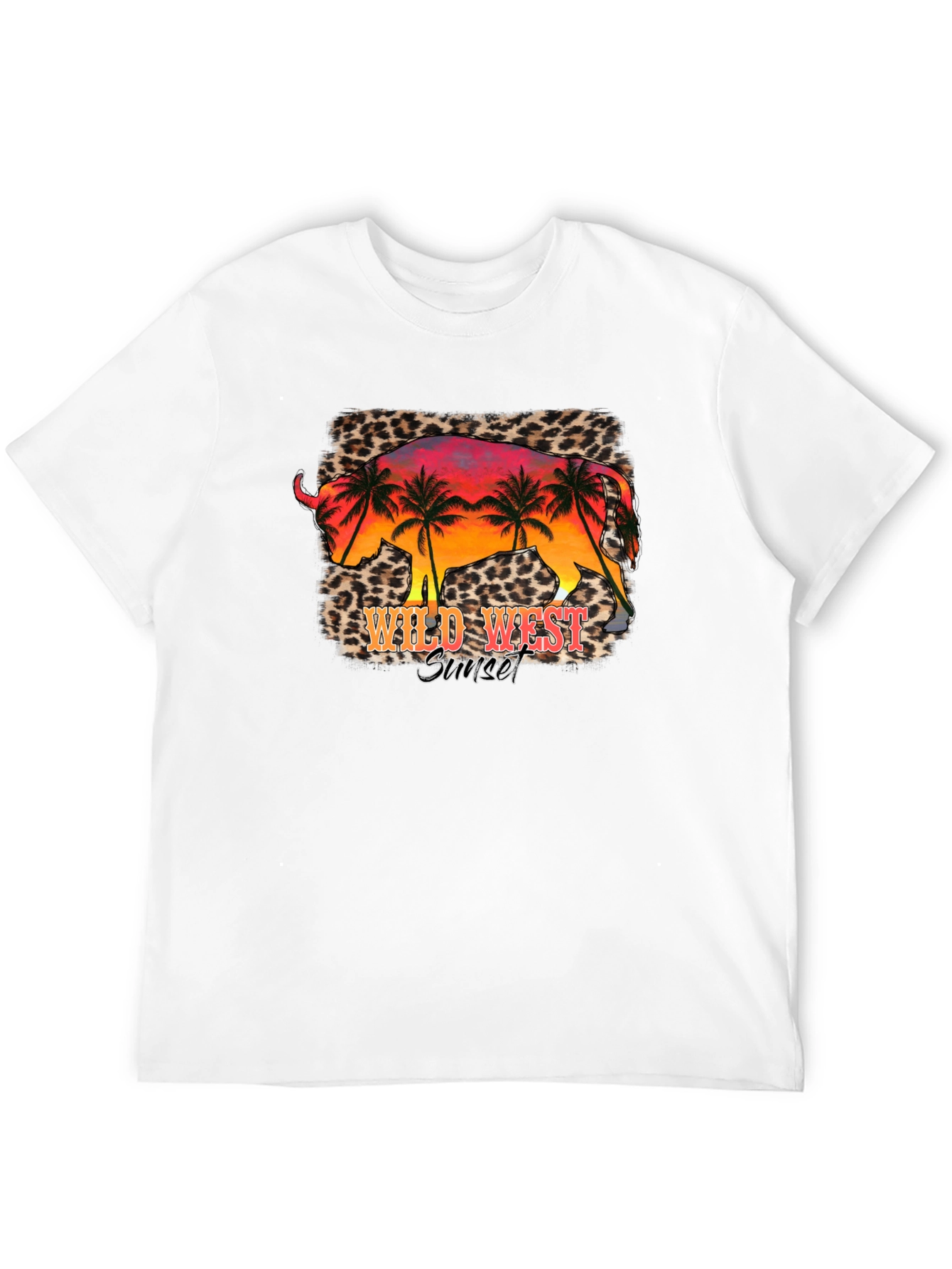 Wild West Sunset Graphic Tee - Black