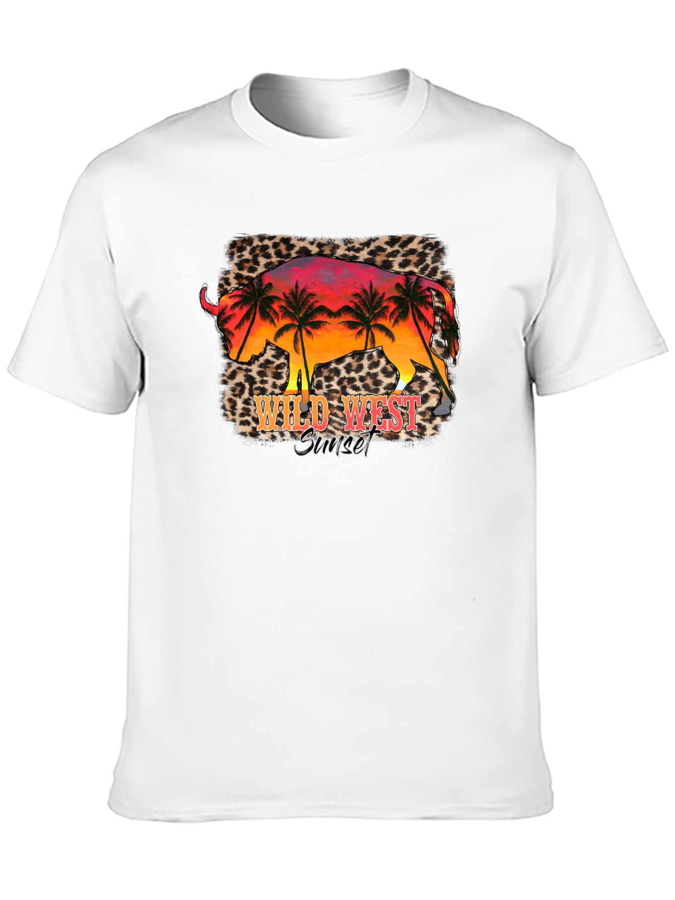 Wild West Sunset Graphic Tee - Black