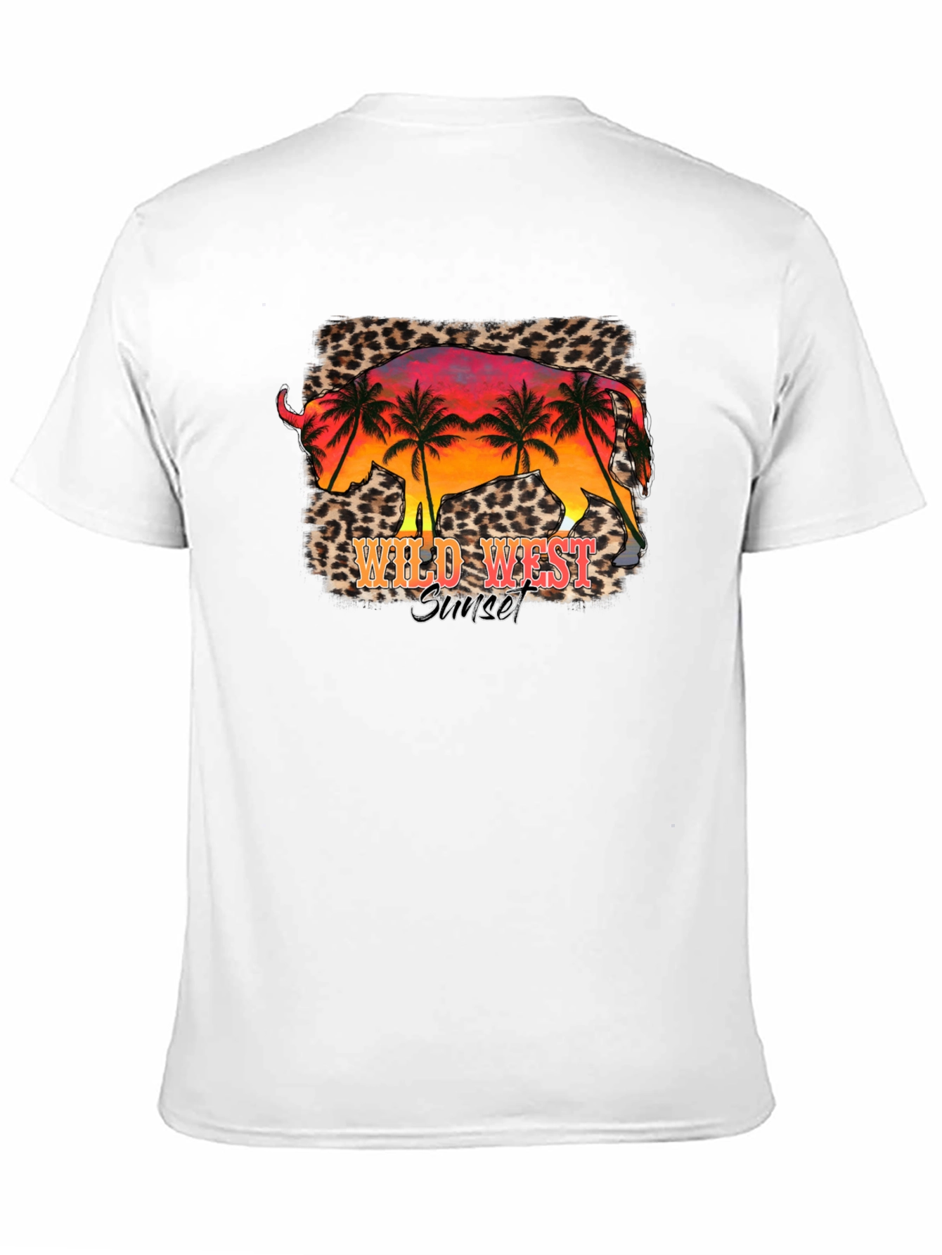 Wild West Sunset Graphic Tee - Black