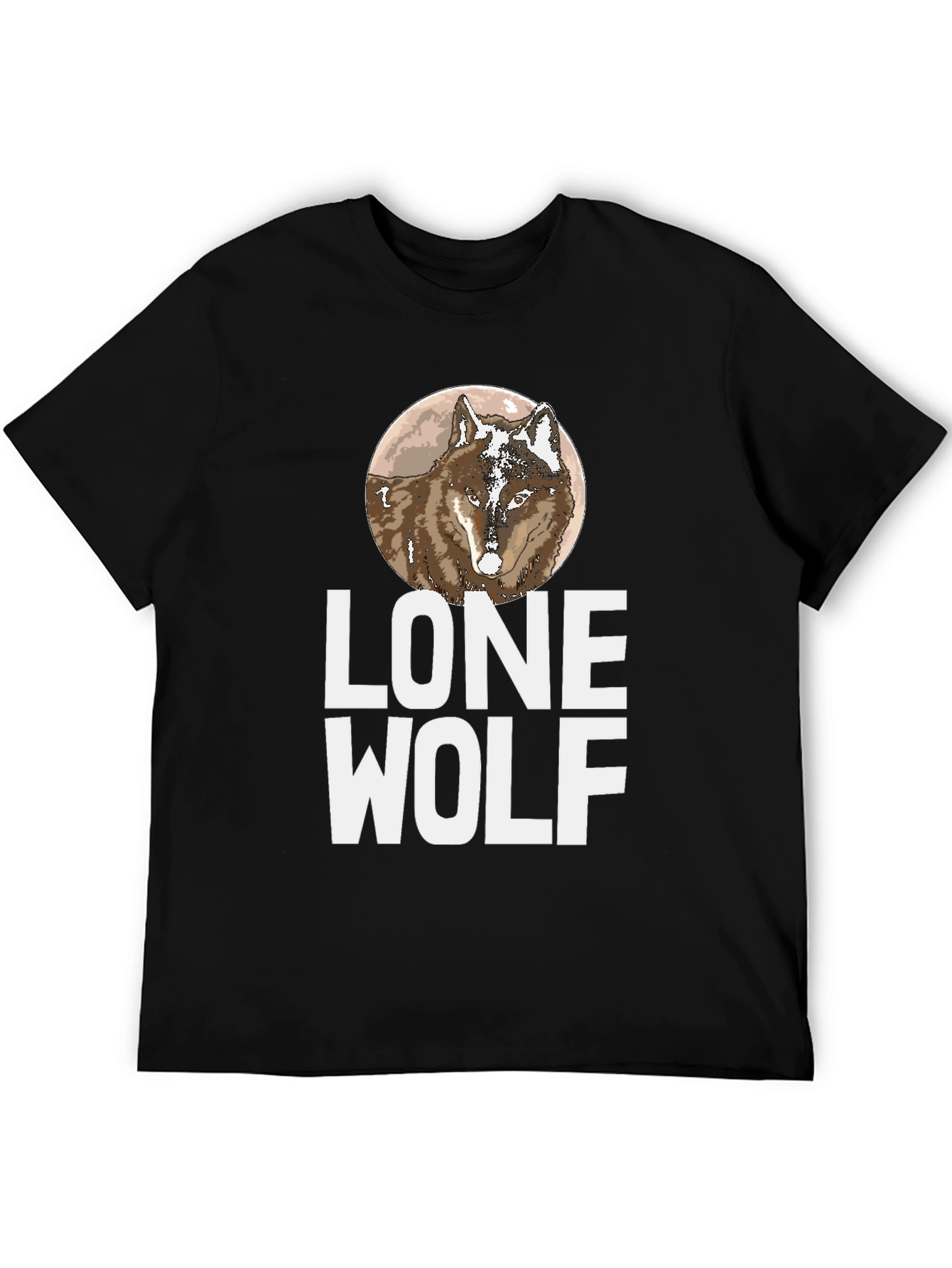 Lone Wolf Graphic Tee - Stylish Mens T-Shirt