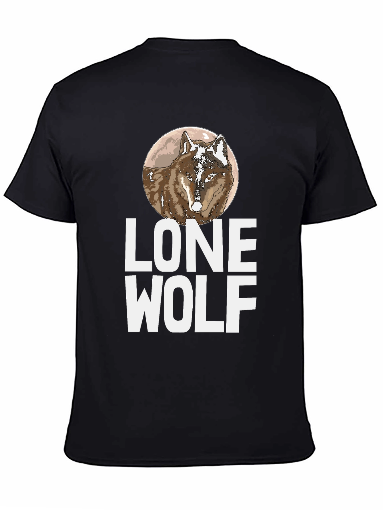 Lone Wolf Graphic Tee - Stylish Mens T-Shirt