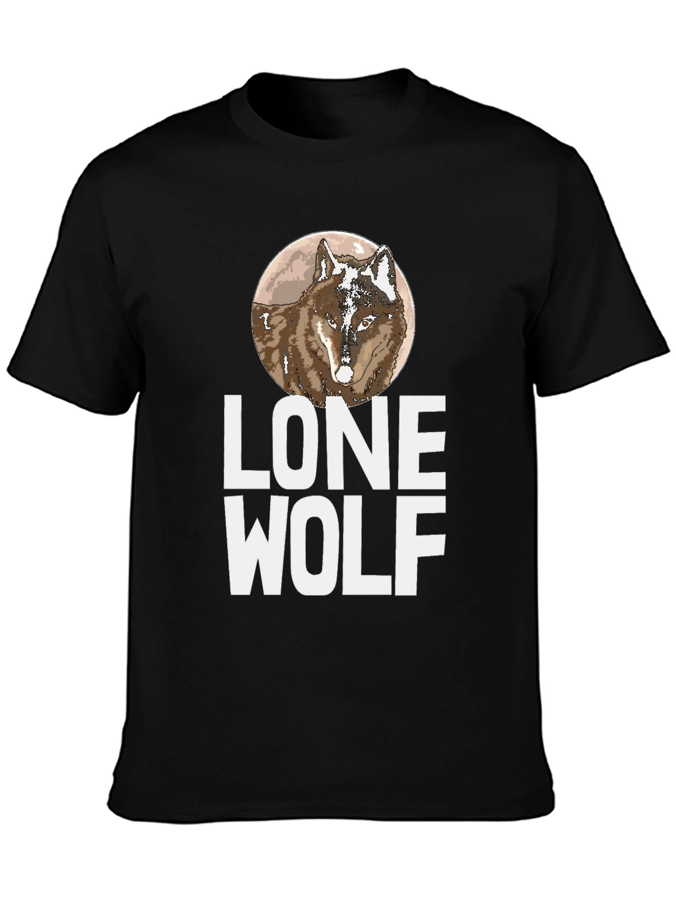 Lone Wolf Graphic Tee - Stylish Mens T-Shirt