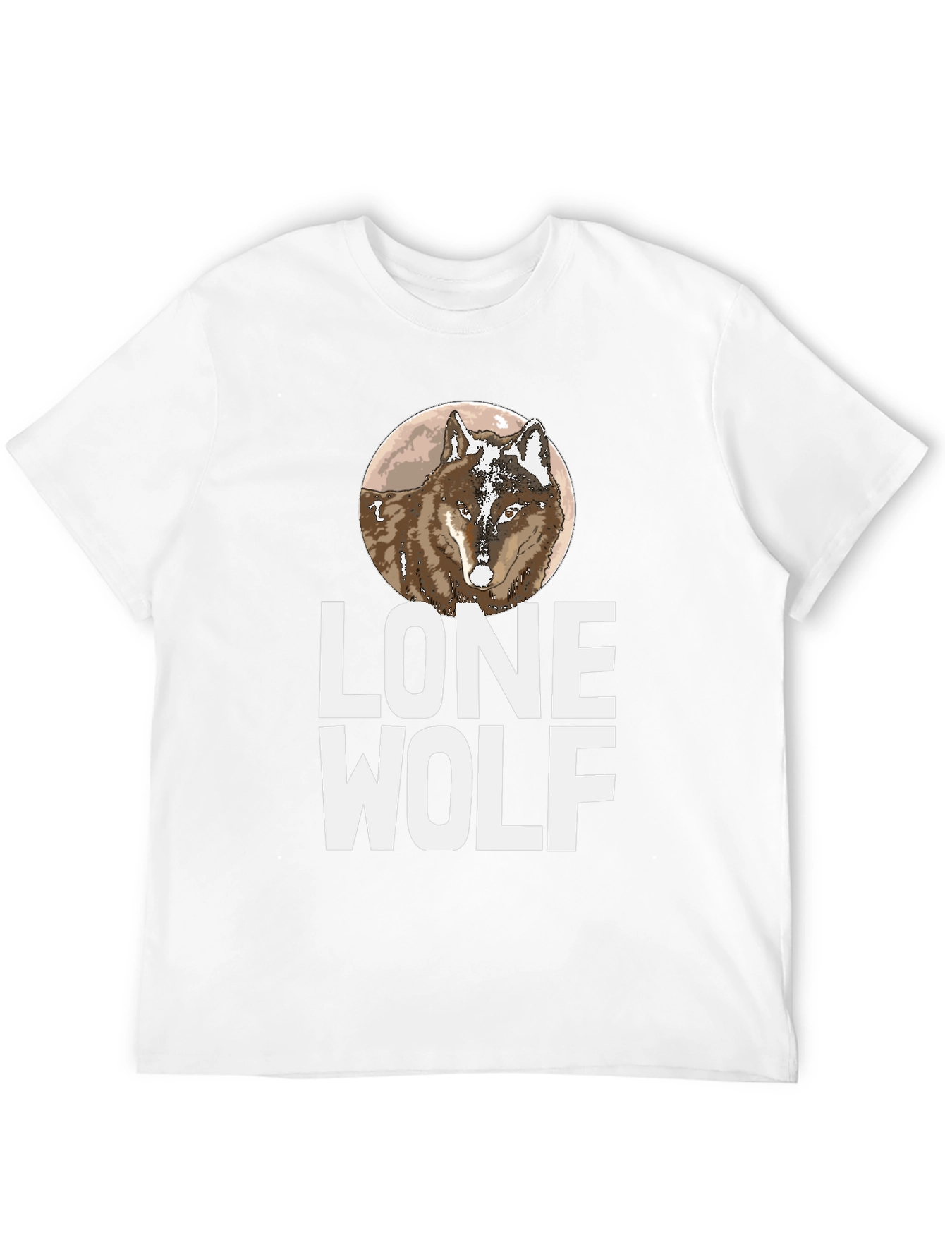 Lone Wolf Graphic Tee - Stylish Mens T-Shirt