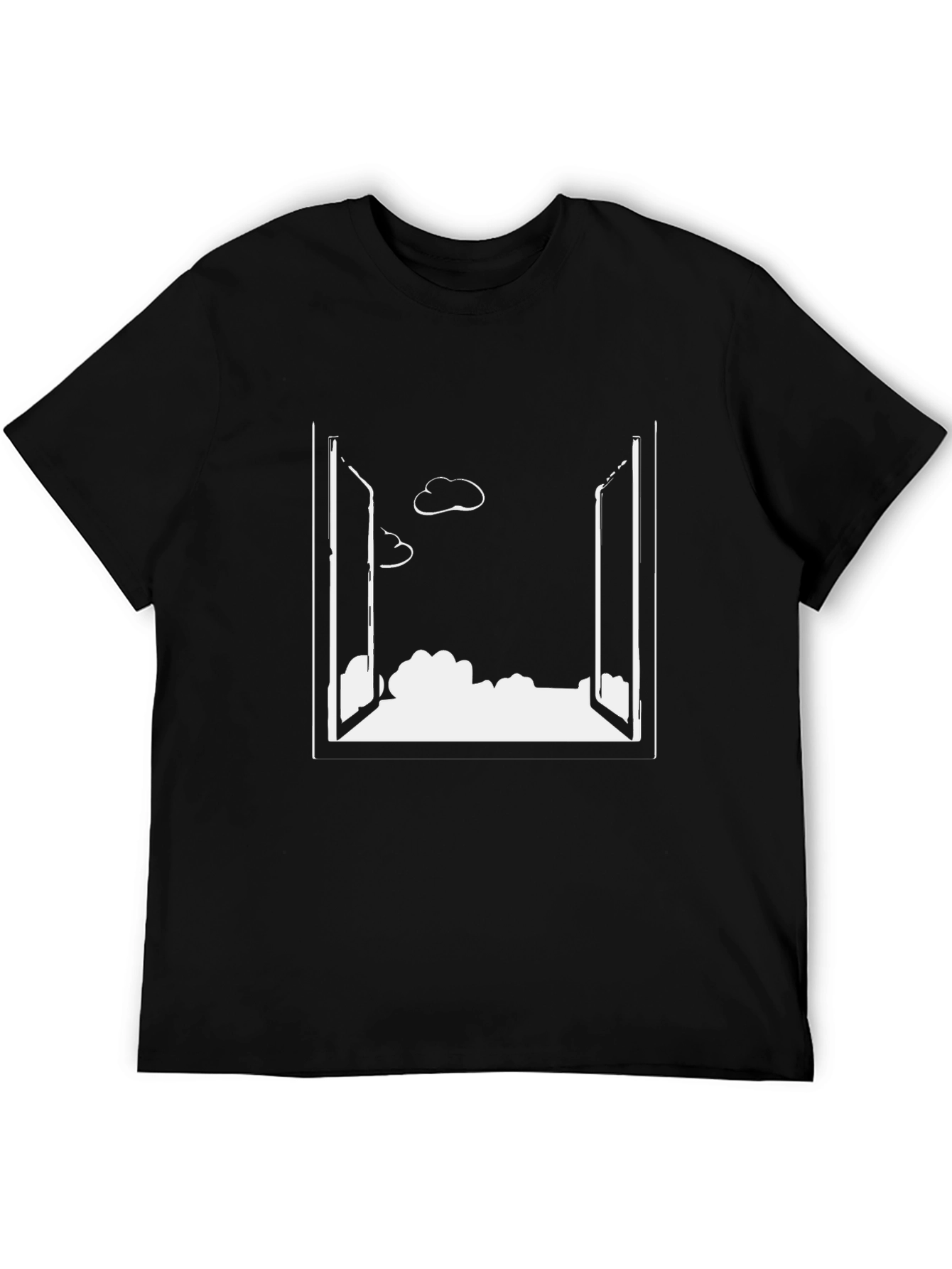 Open Window Cloudscape Black T-Shirt