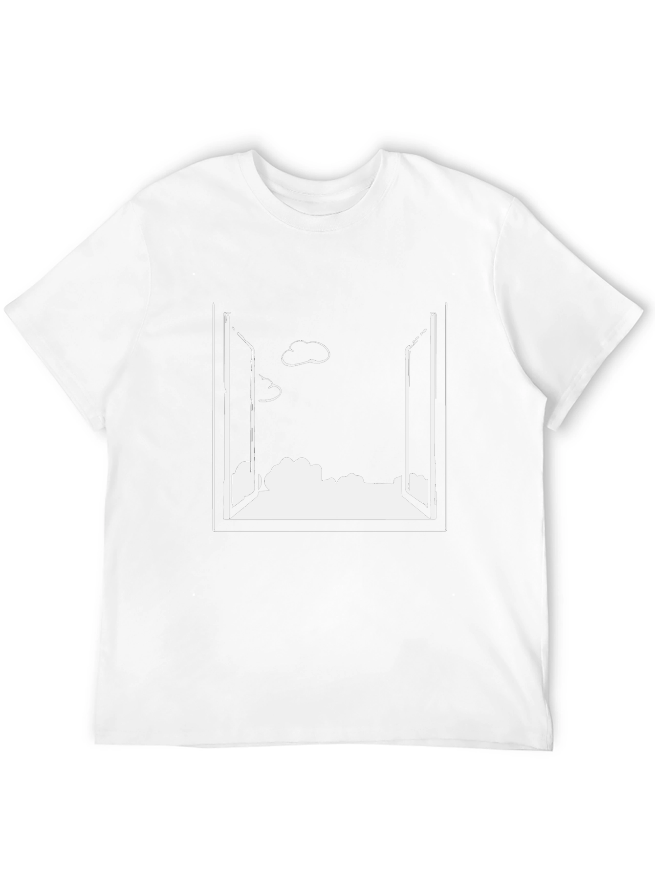 Open Window Cloudscape Black T-Shirt