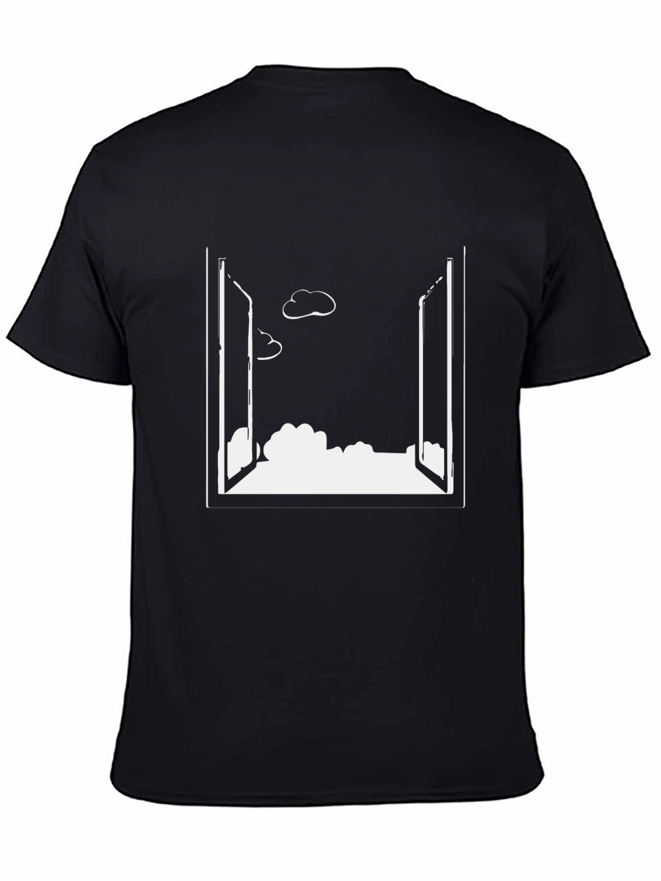 Open Window Cloudscape Black T-Shirt