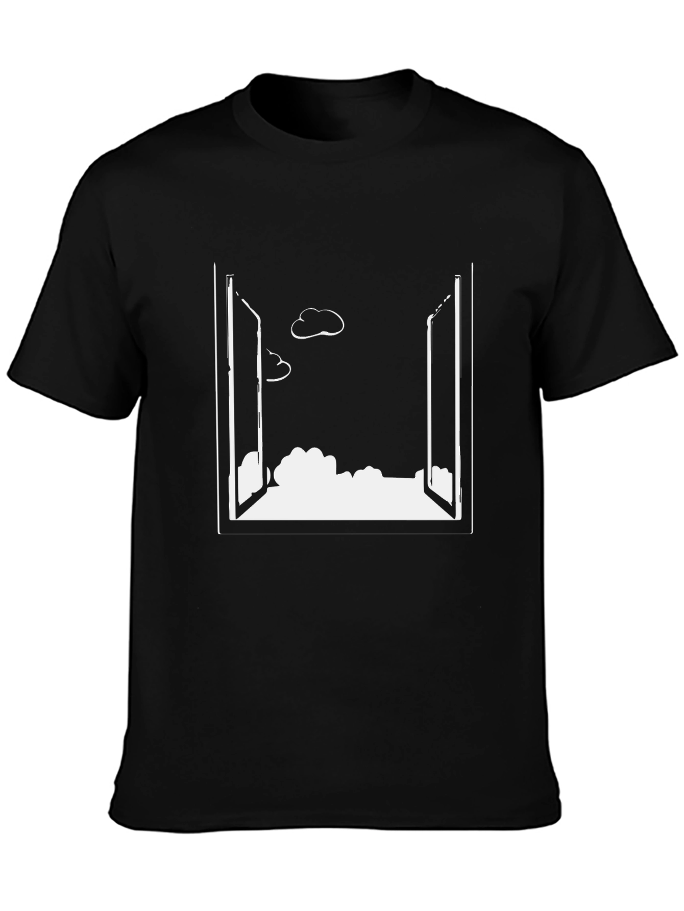 Open Window Cloudscape Black T-Shirt