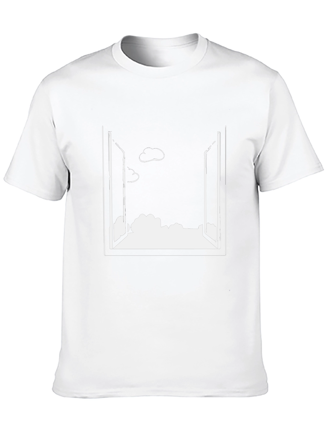 Open Window Cloudscape Black T-Shirt