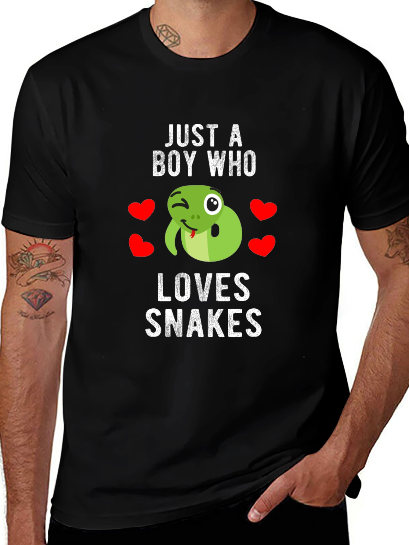 Boy Who Loves Snakes T-Shirt - Cute Snake Design
