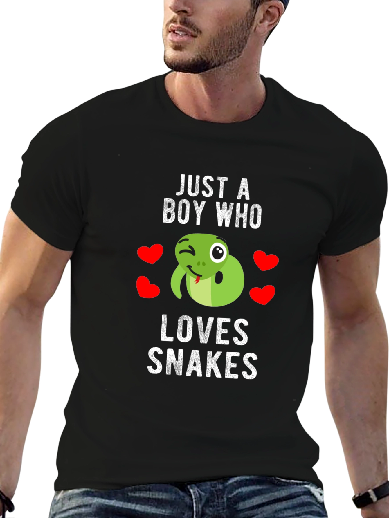 Boy Who Loves Snakes T-Shirt - Cute Snake Design