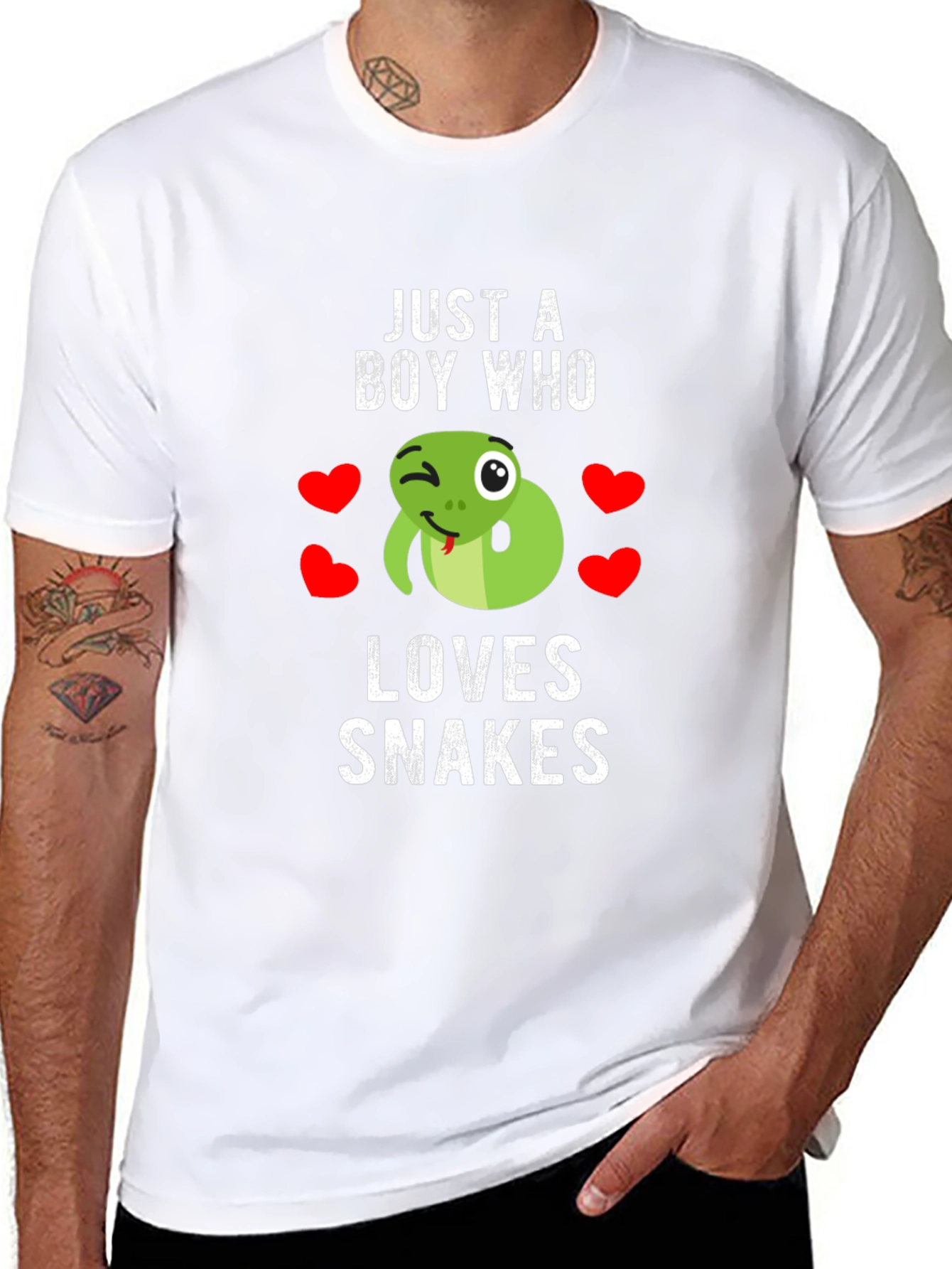 Boy Who Loves Snakes T-Shirt - Cute Snake Design