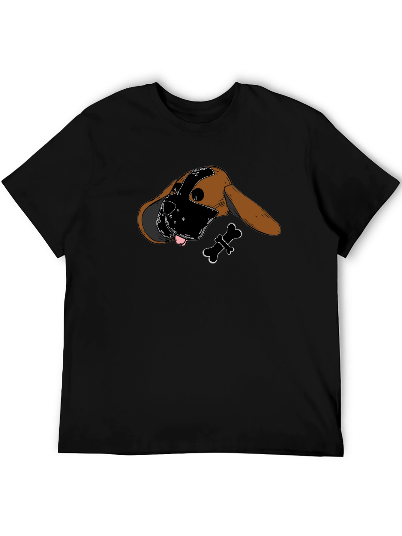 Dog in Mask Graphic T-Shirt