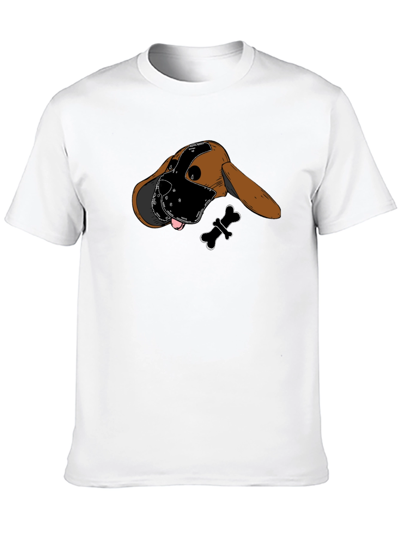 Dog in Mask Graphic T-Shirt
