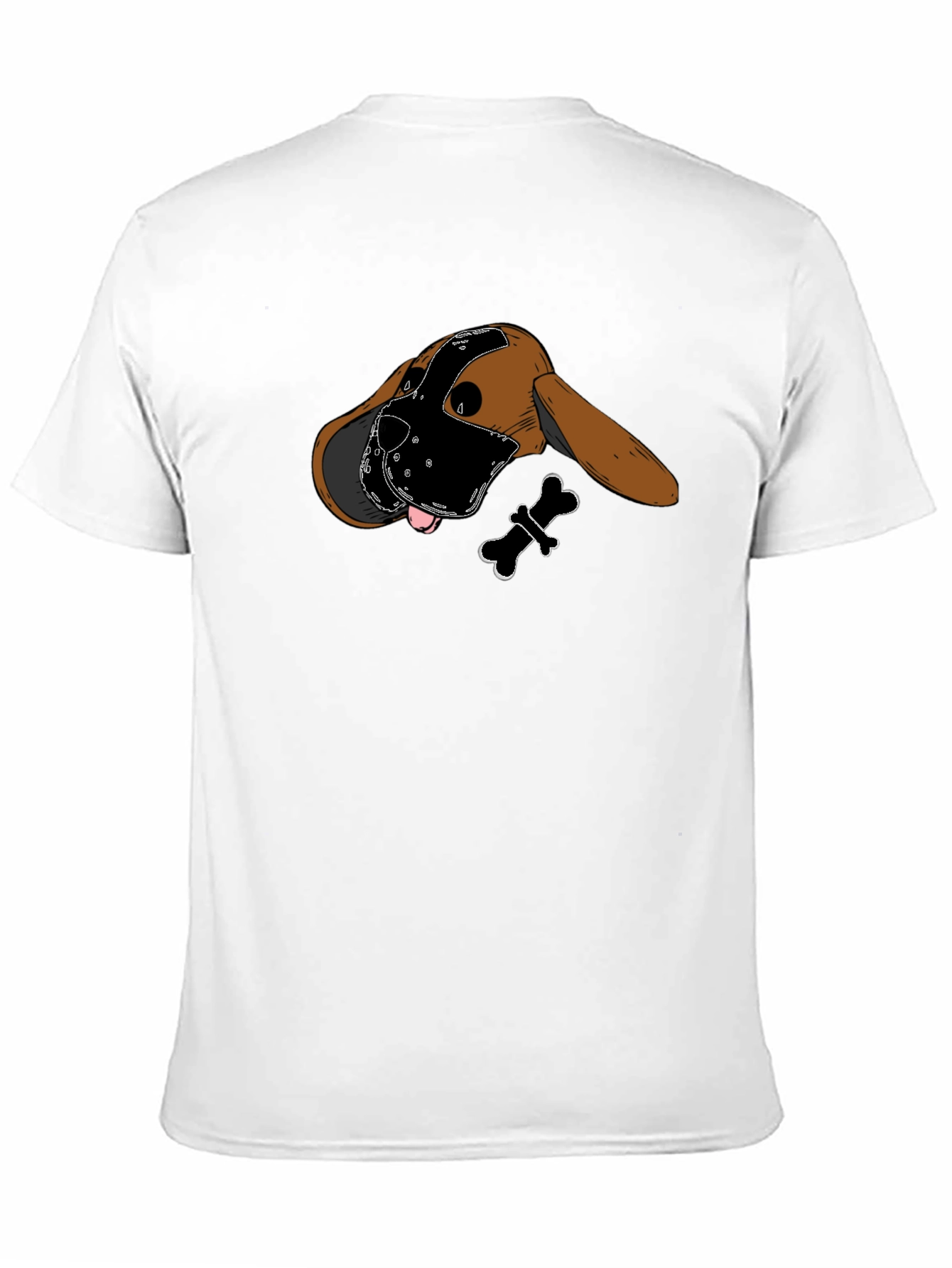 Dog in Mask Graphic T-Shirt