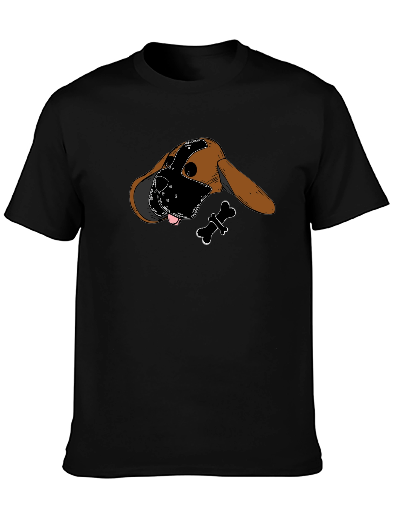 Dog in Mask Graphic T-Shirt