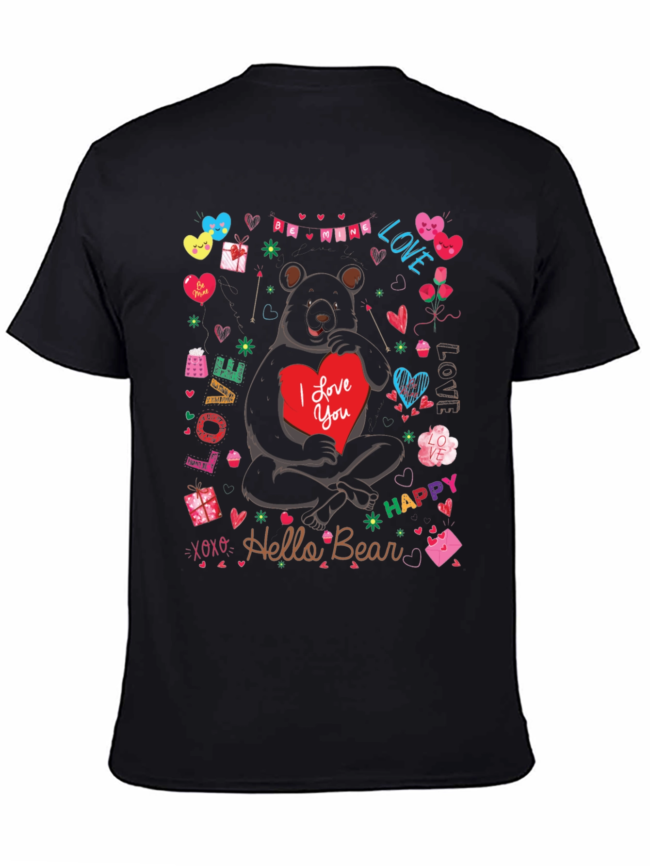 Valentines Day Bear Graphic Tee - Hello Bear!