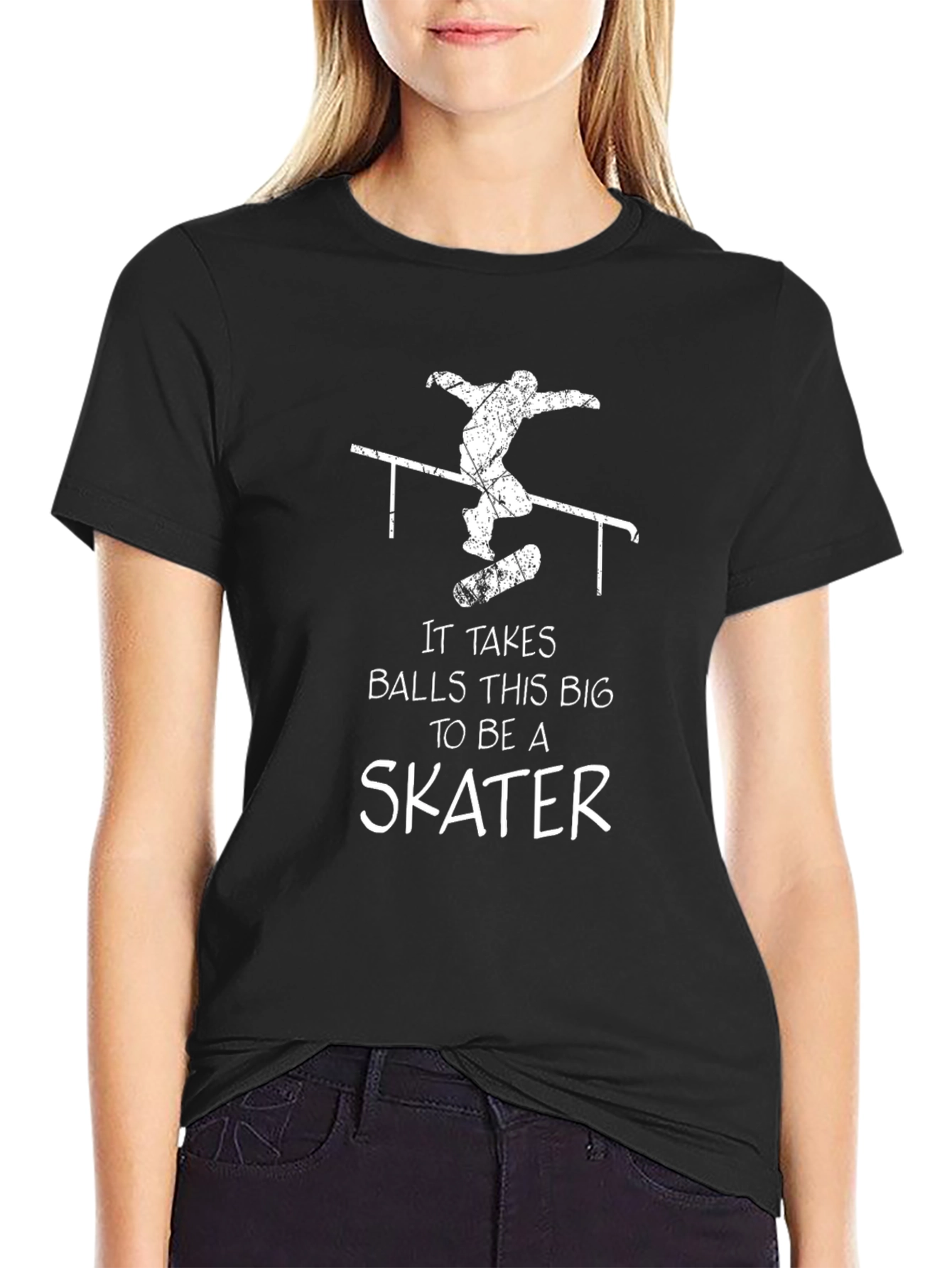 Skater T-Shirt: It Takes Balls This Big!