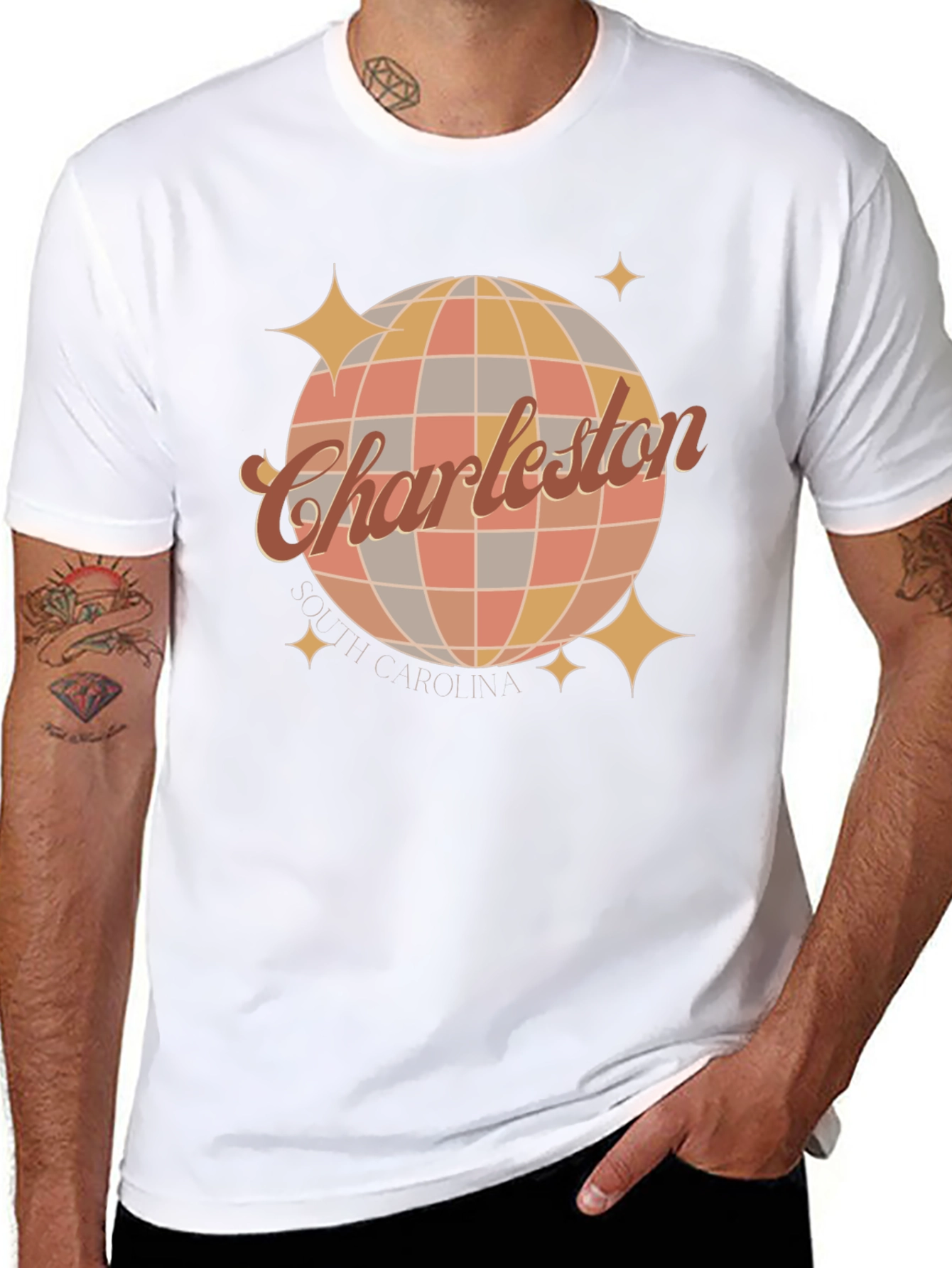 Retro Charleston SC Graphic Tee -  Stylish City Pride