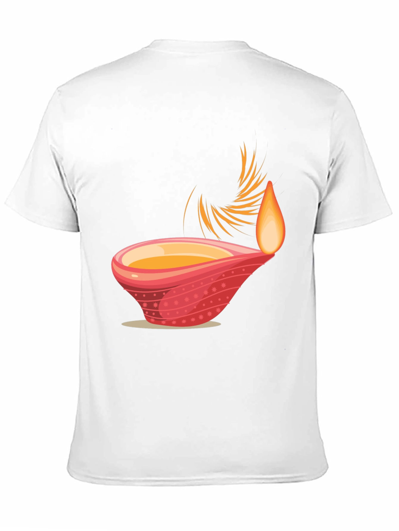 Diwali Inspired Graphic Tee - Black Cotton Blend