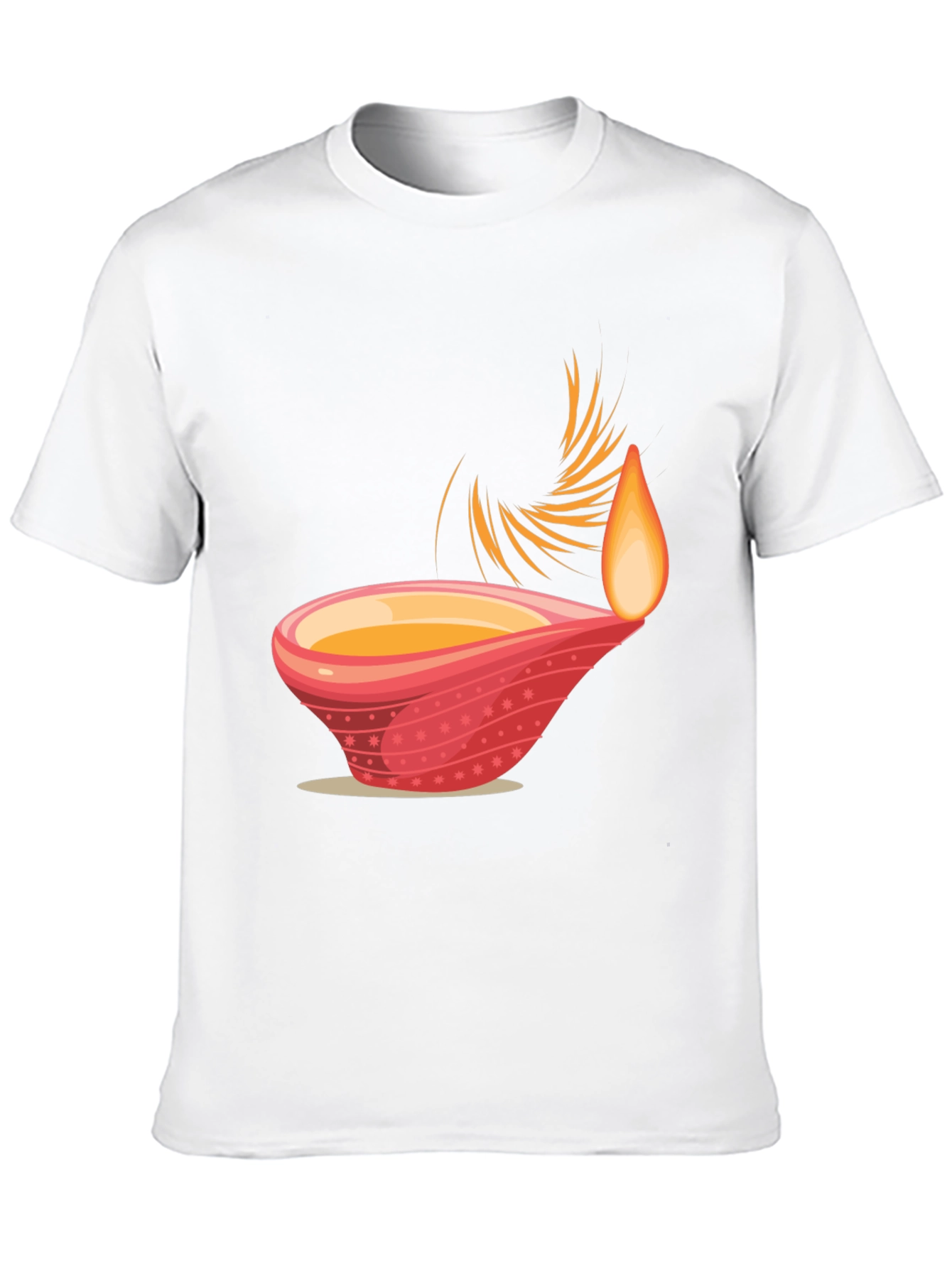 Diwali Inspired Graphic Tee - Black Cotton Blend