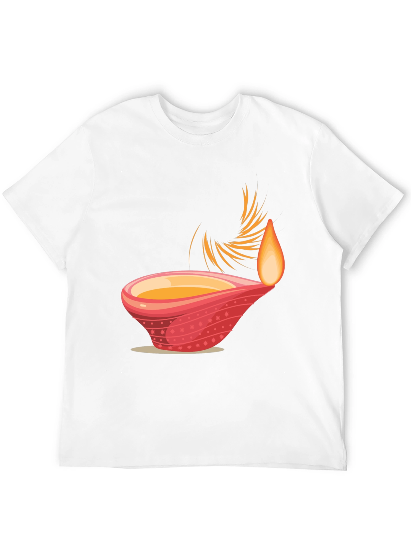 Diwali Inspired Graphic Tee - Black Cotton Blend