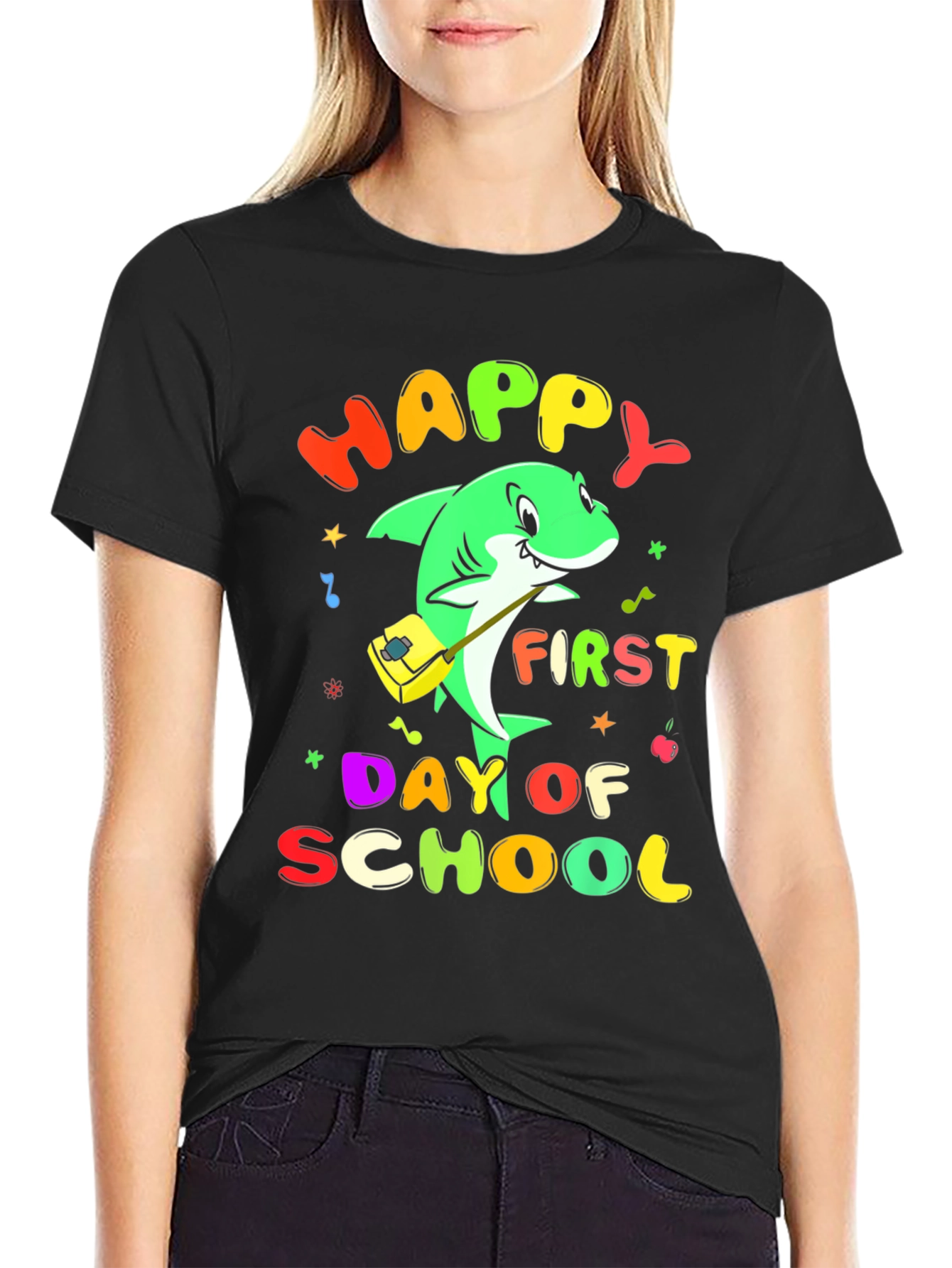 Happy First Day of School Shark T-Shirt
