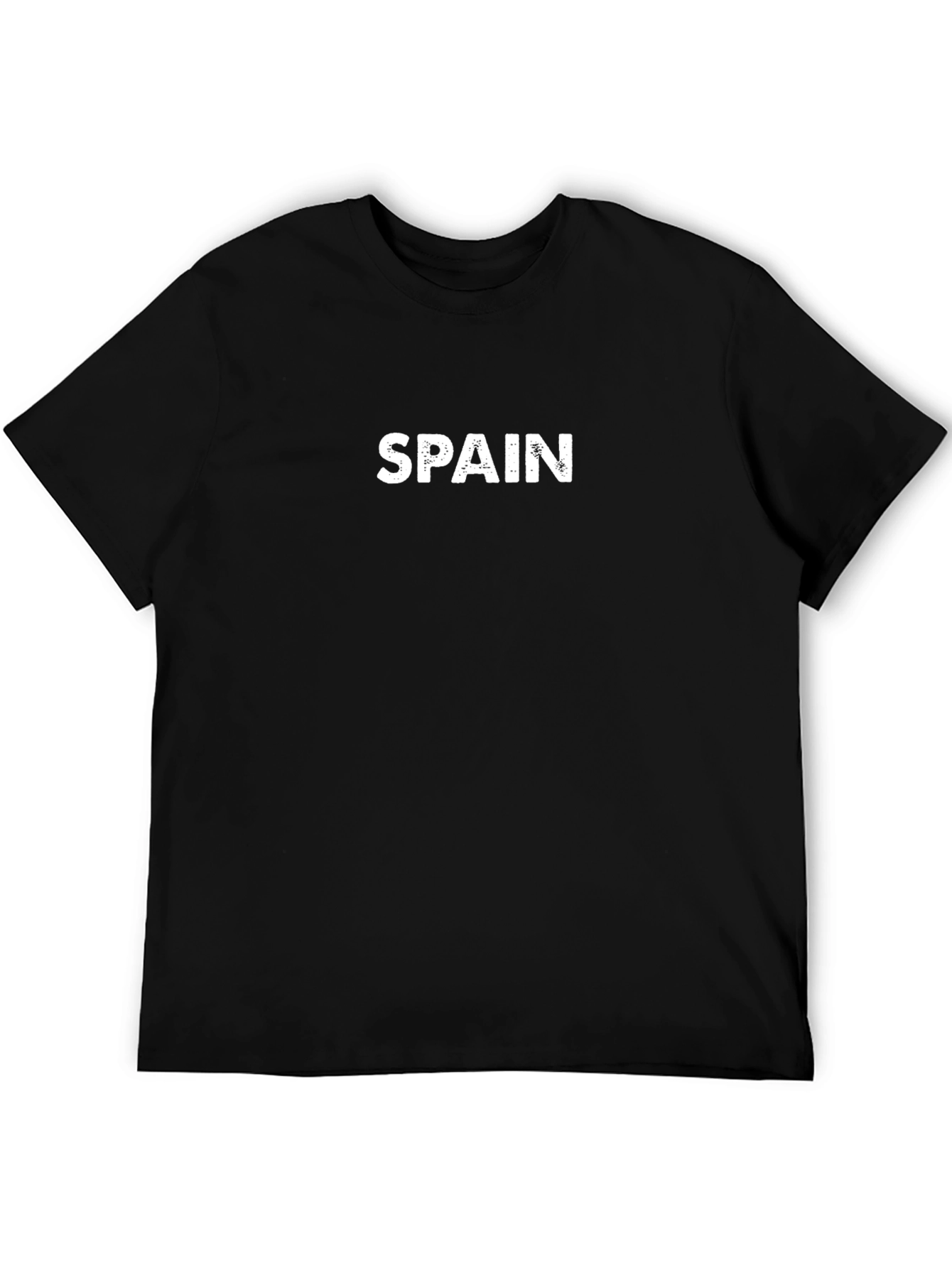 Spain T-Shirt - Black Cotton Tee
