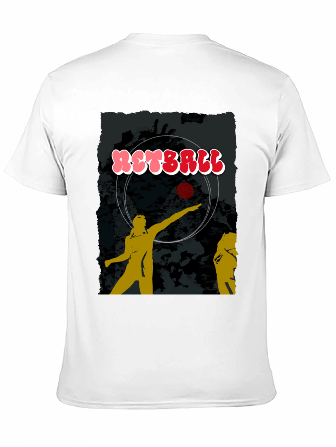 Netball Graphic T-Shirt - Black Cotton Tee