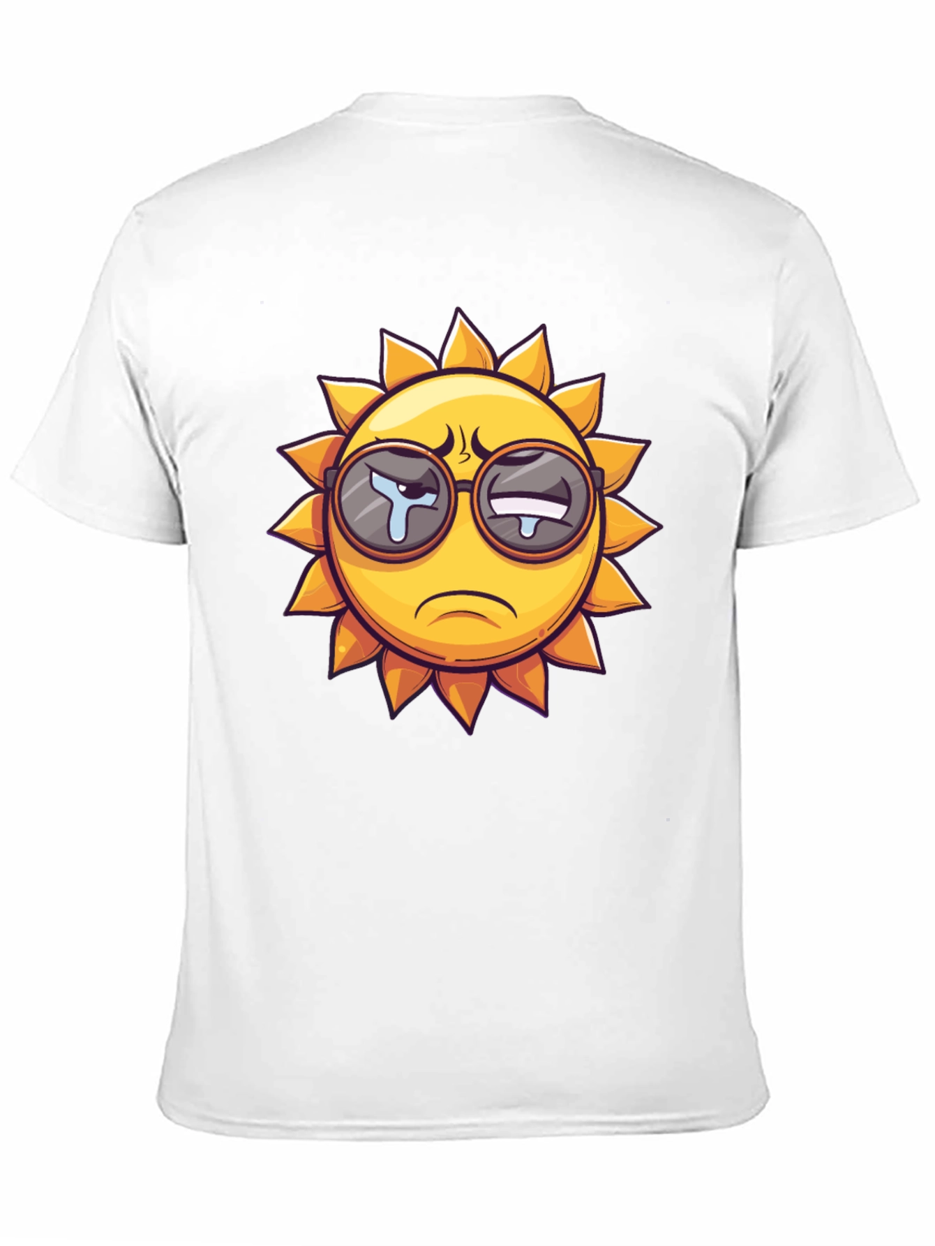 Sad Sun Graphic T-Shirt