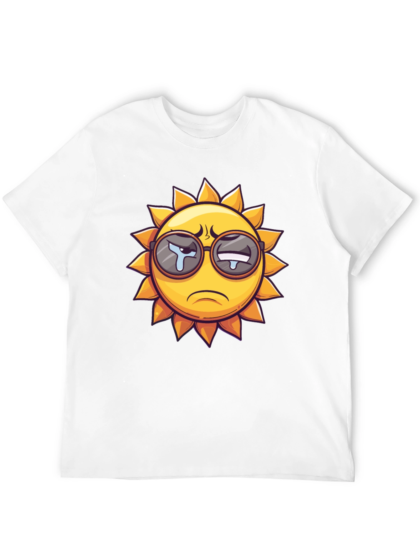 Sad Sun Graphic T-Shirt