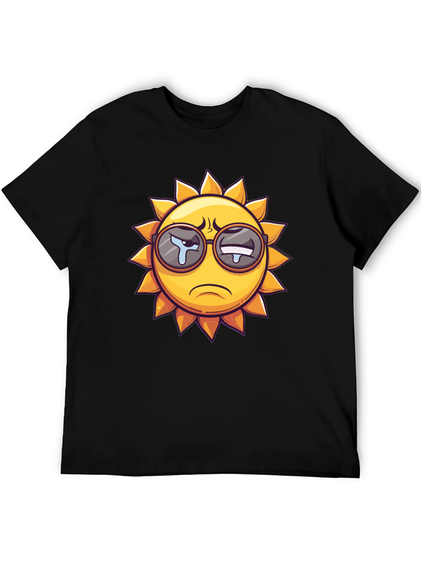 Sad Sun Graphic T-Shirt