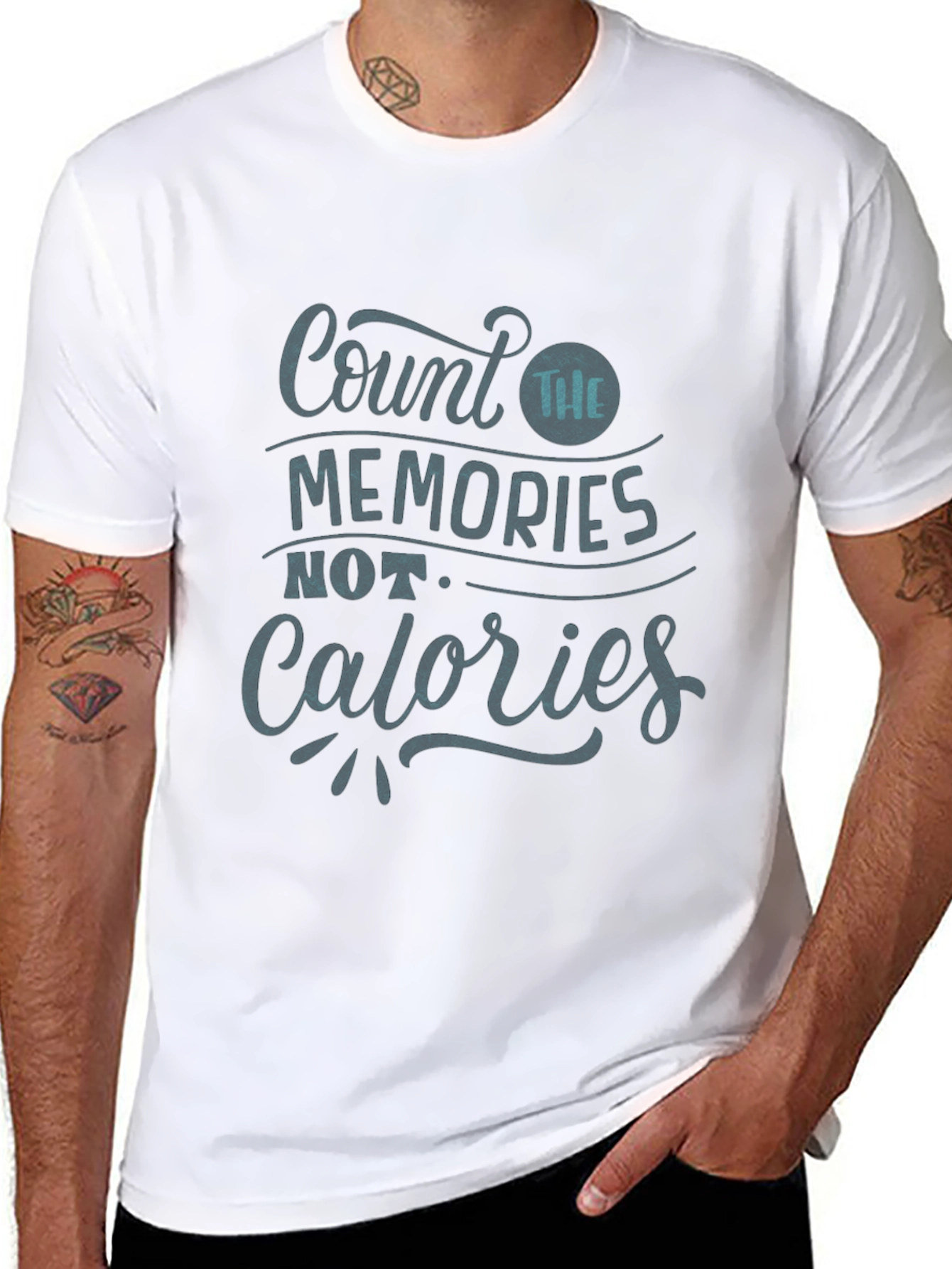 Count Memories Not Calories Graphic T-Shirt