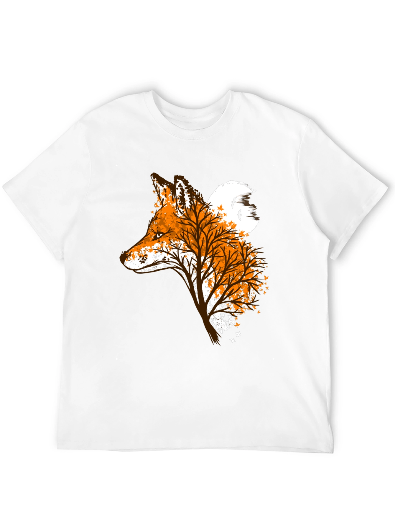 Fox & Tree Graphic Tee - Nature Inspired Design