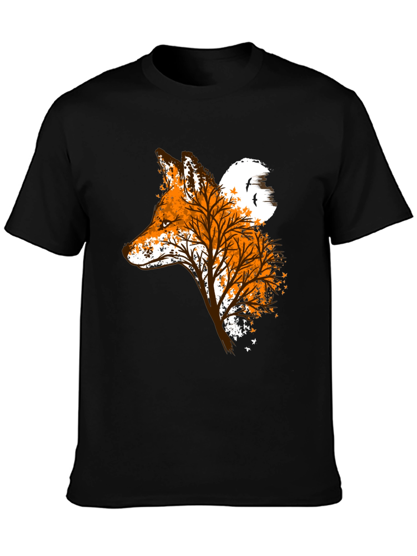 Fox & Tree Graphic Tee - Nature Inspired Design