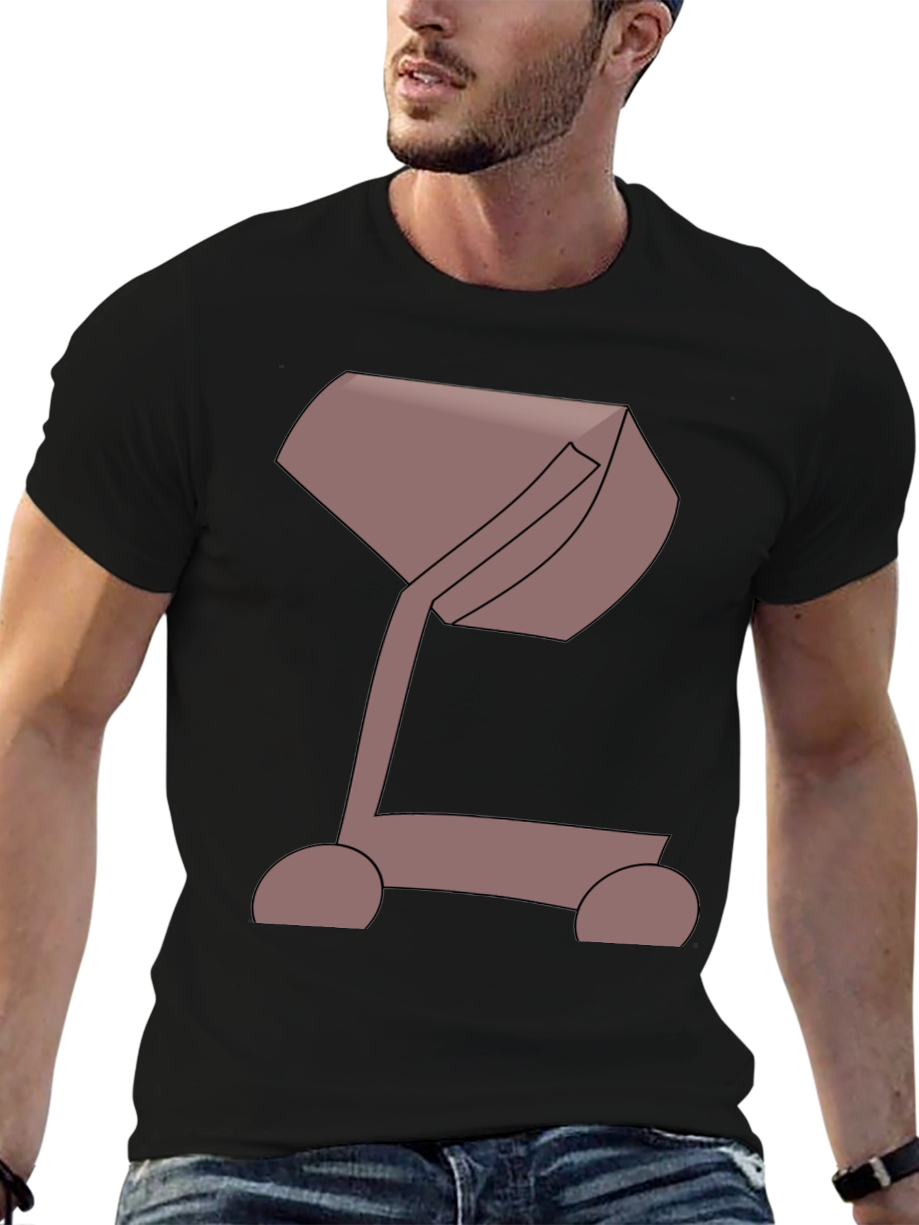 Abstract Cartoon Graphic Tee - Unique Design Shirt