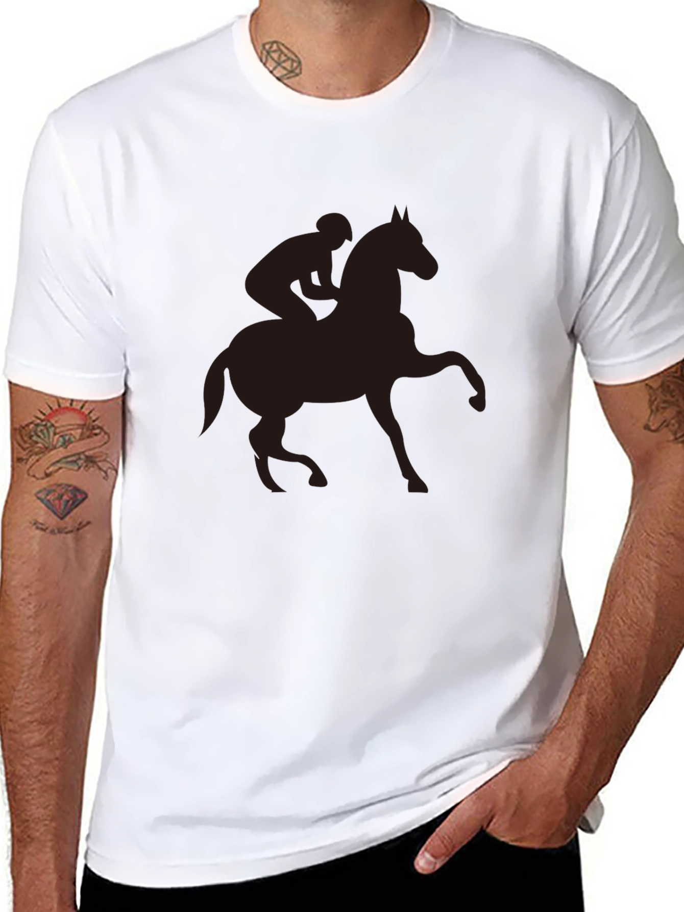 Equestrian Silhouette T-Shirt - Classic Design