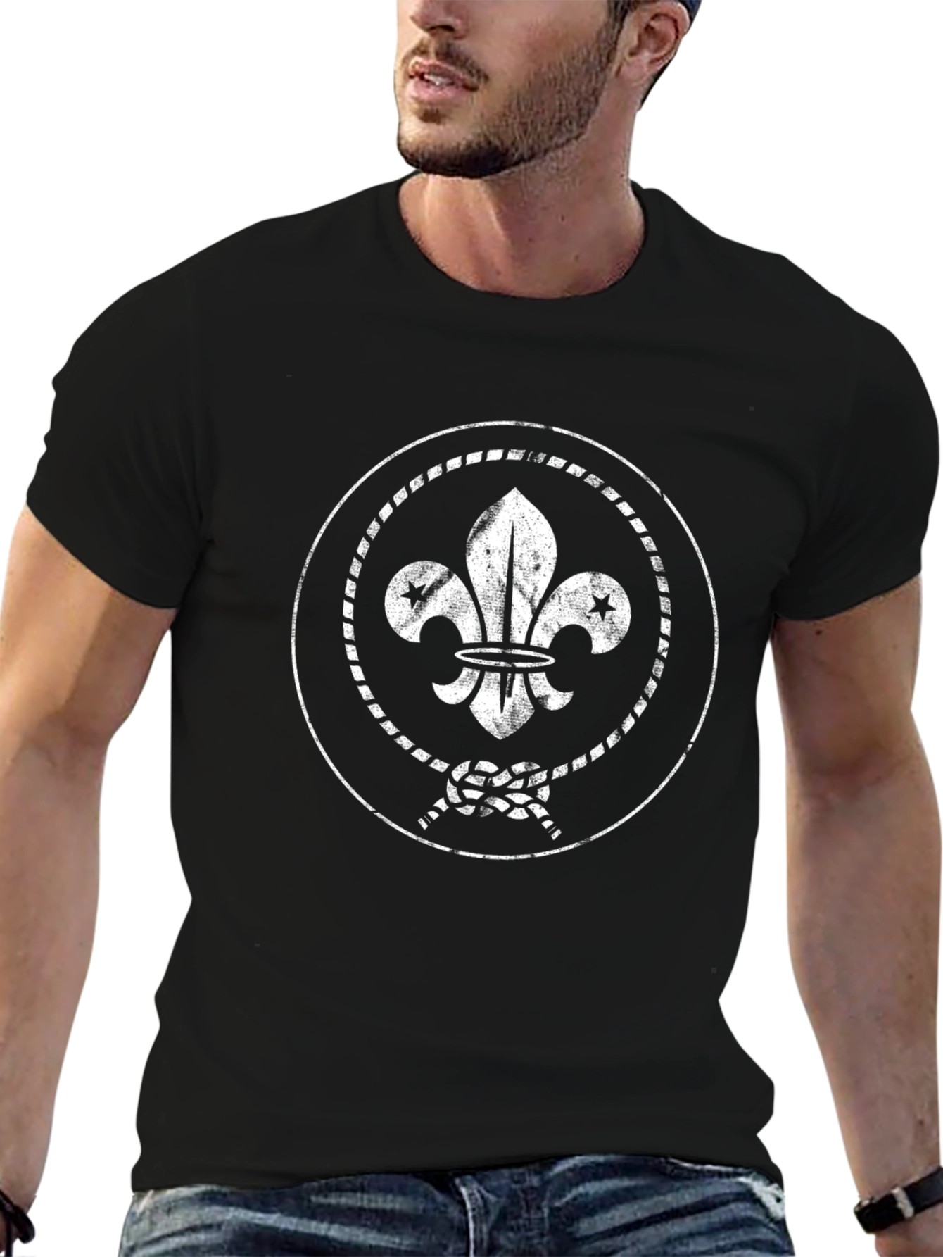 Boy Scout Emblem Black T-Shirt