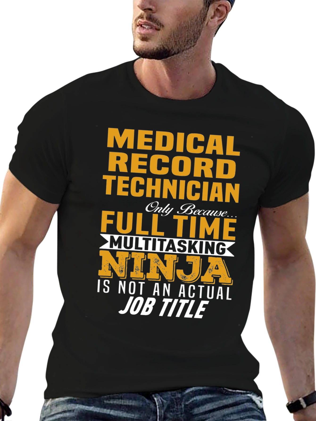 Medical Record Technician Ninja Graphic T-Shirt