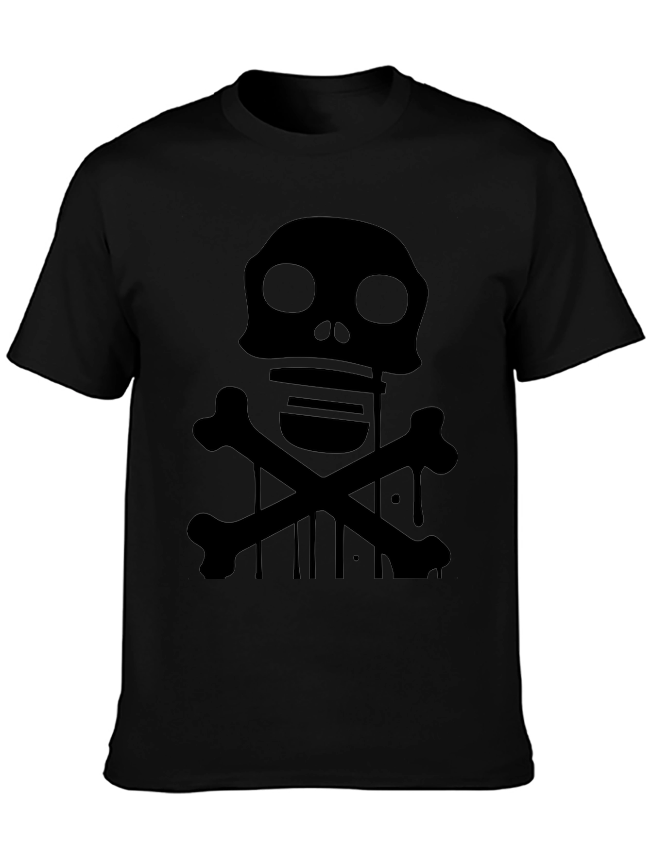 Skull & Crossbones Graphic T-Shirt - Black