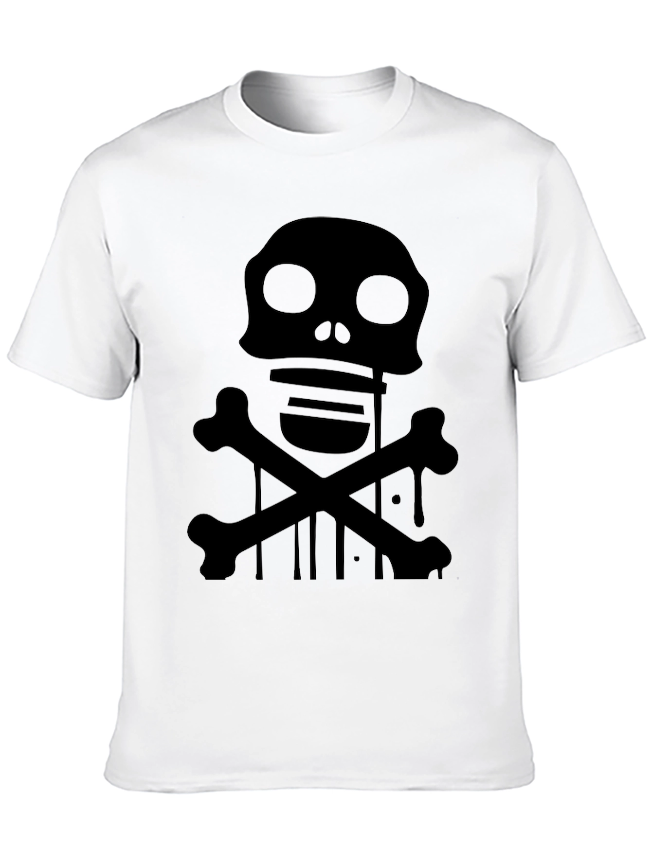 Skull & Crossbones Graphic T-Shirt - Black