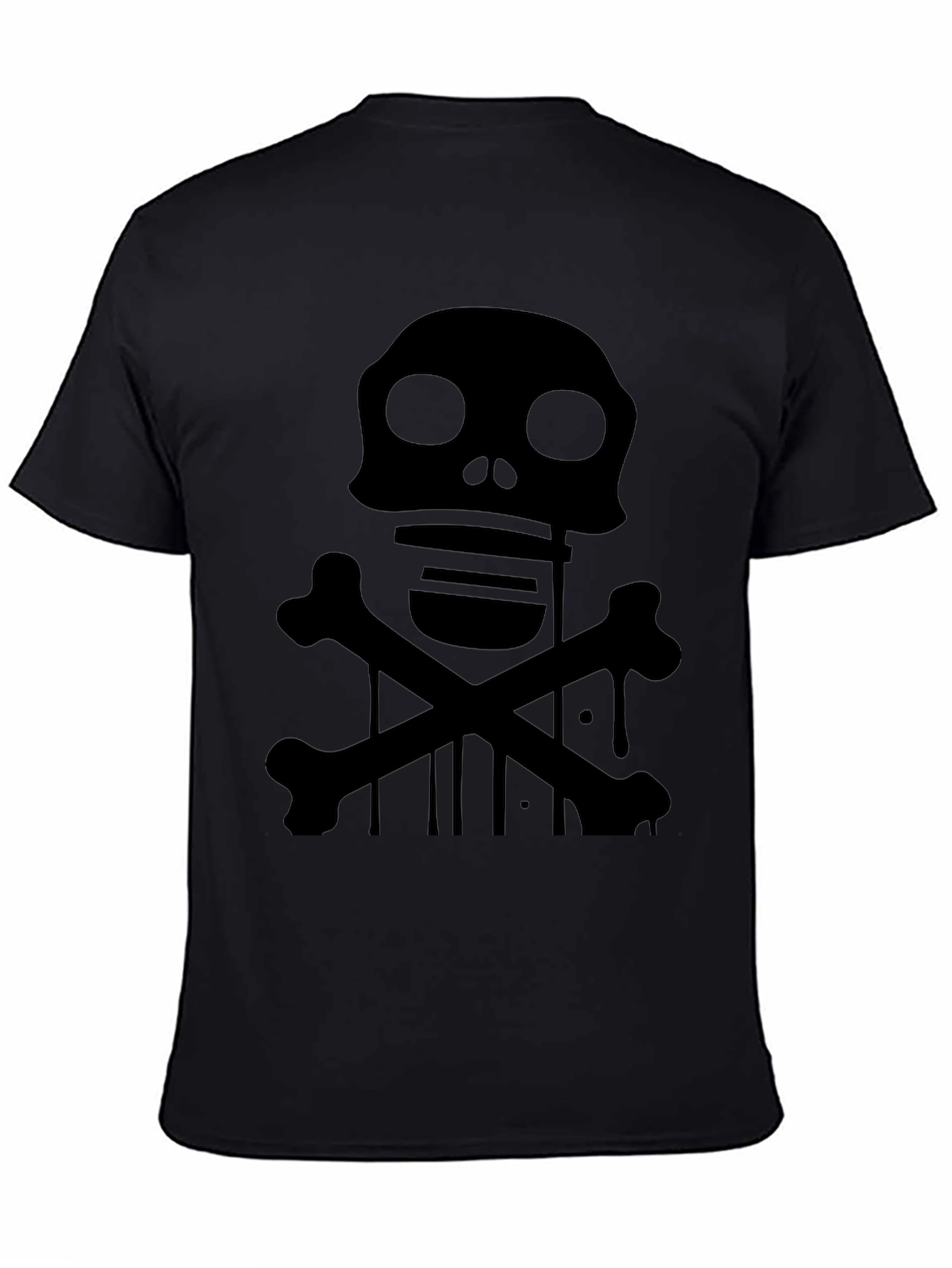 Skull & Crossbones Graphic T-Shirt - Black