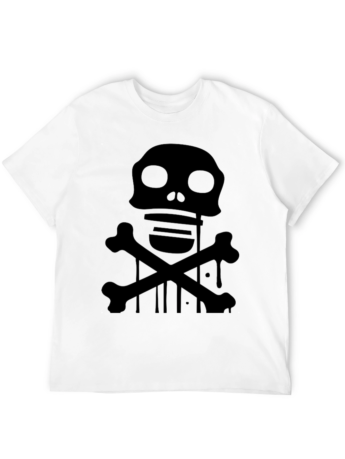 Skull & Crossbones Graphic T-Shirt - Black