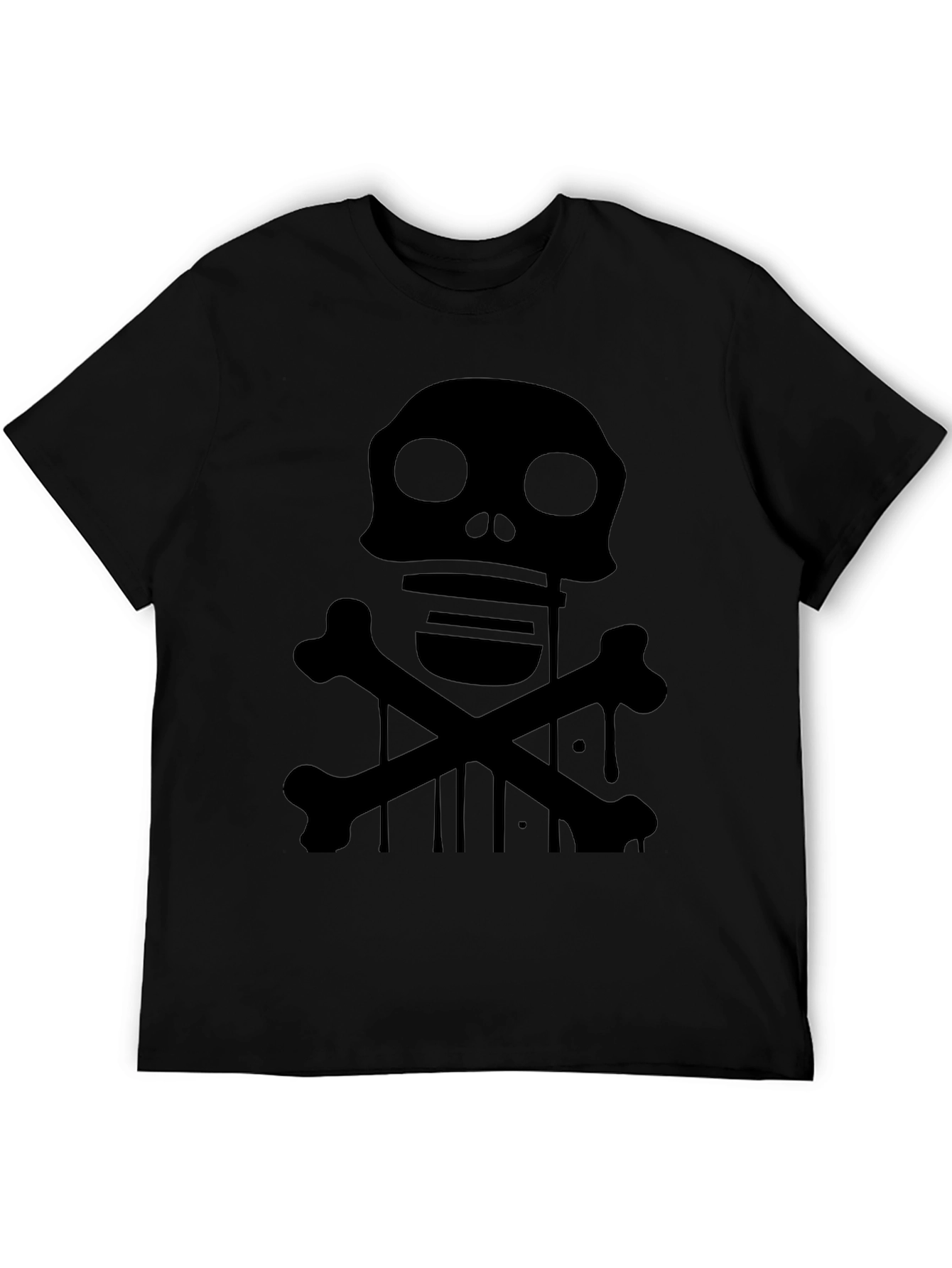 Skull & Crossbones Graphic T-Shirt - Black