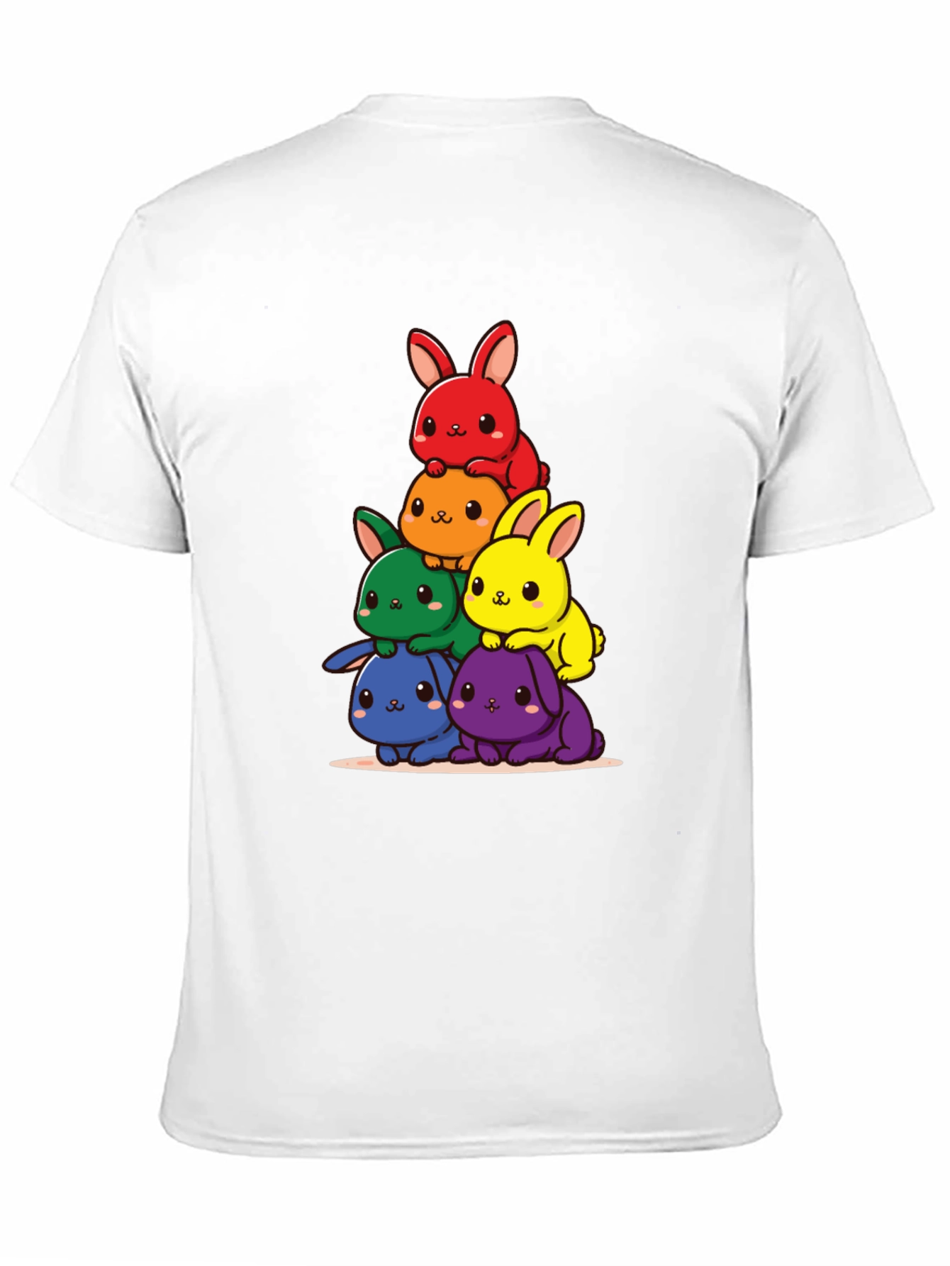 Rainbow Bunny Stack Graphic Tee