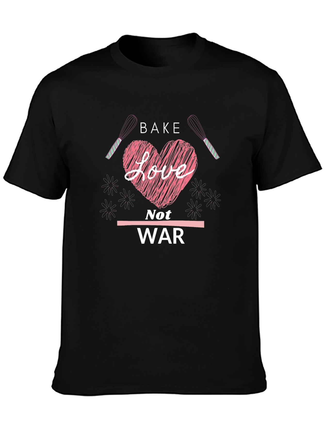 Bake Love Not War Graphic T-Shirt