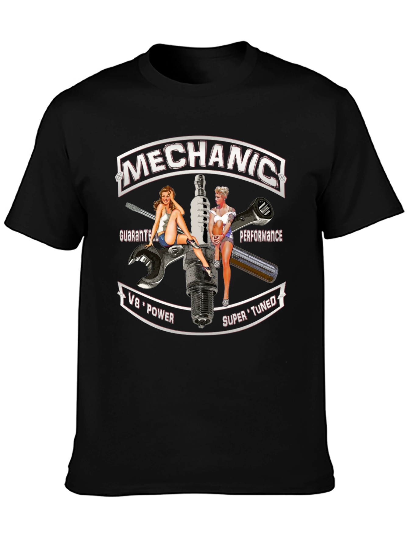 Mechanic Pin-Up Girl T-Shirt