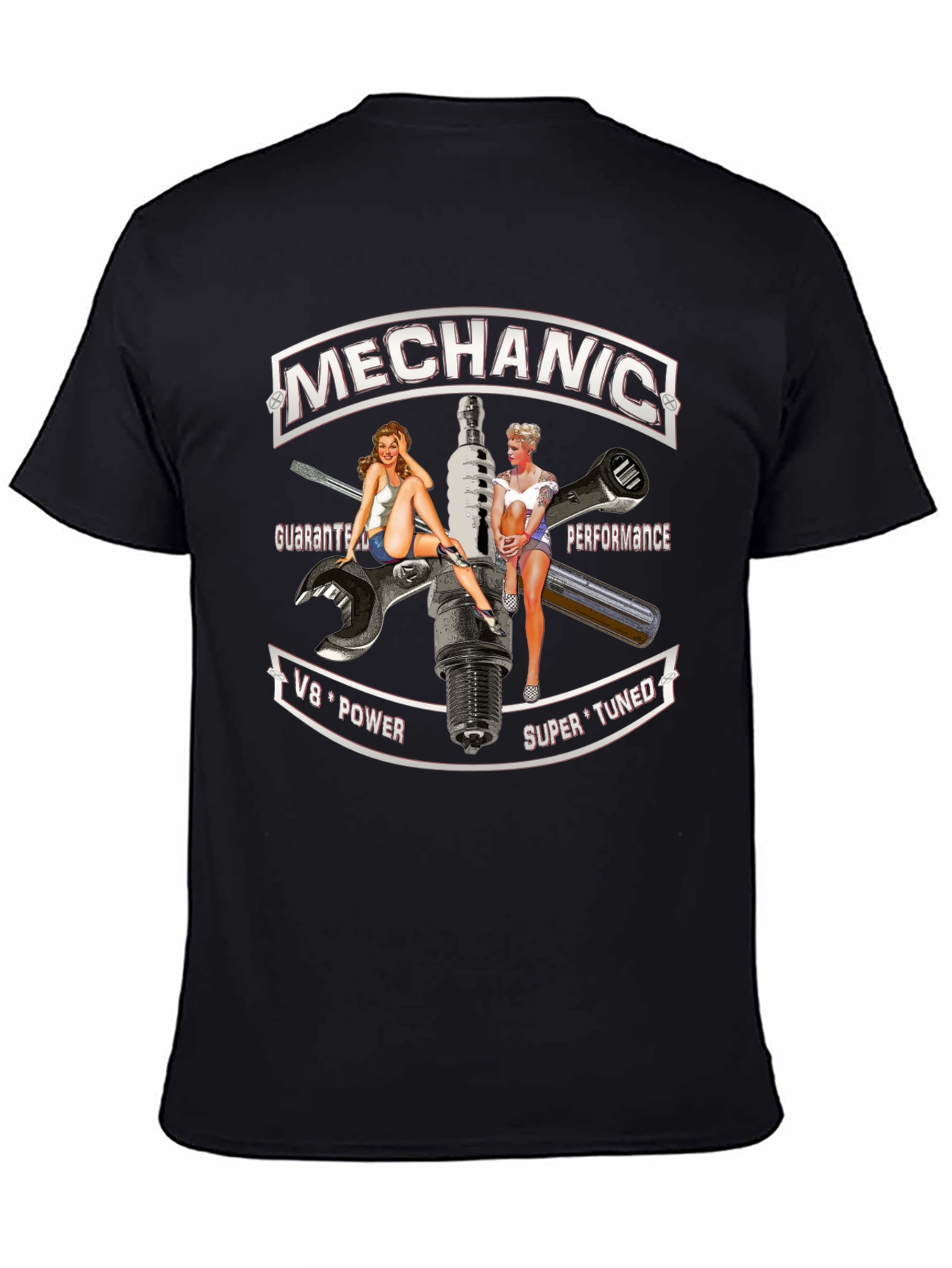 Mechanic Pin-Up Girl T-Shirt